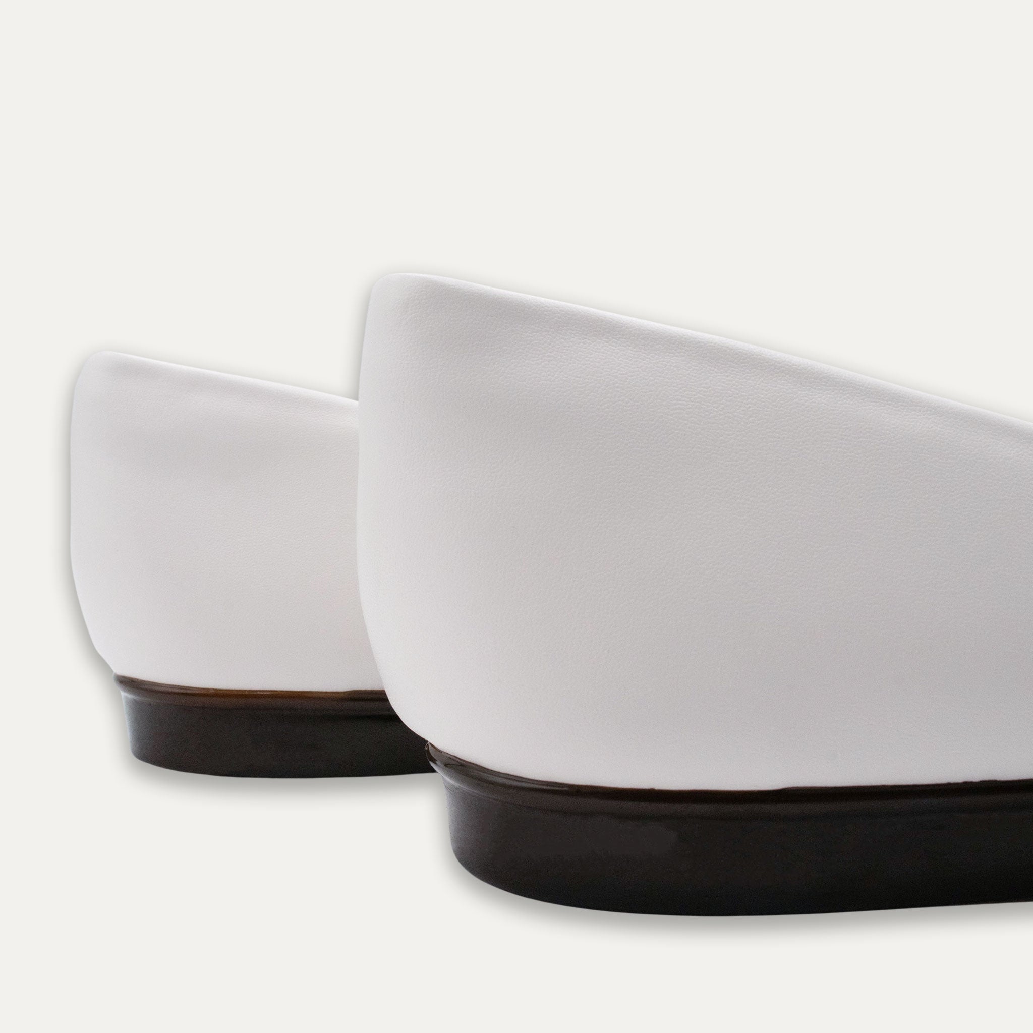 Tatiana Pointed Toe Flats White