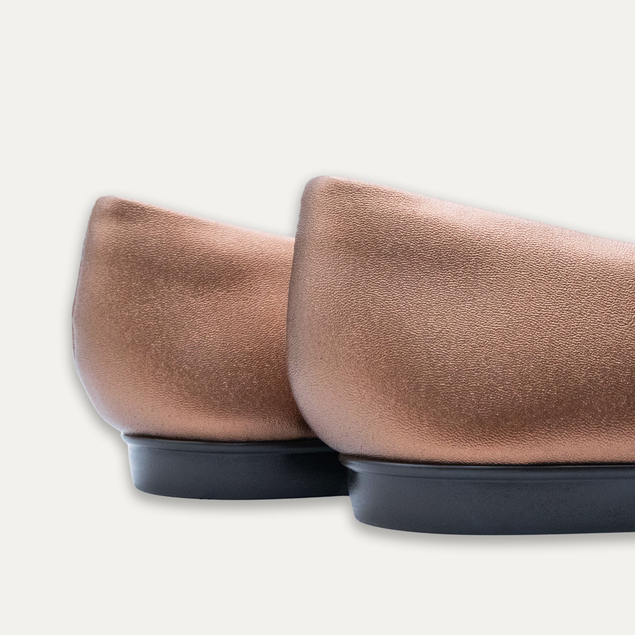 Lucia Metallic Bow Ballet Flats Bronze