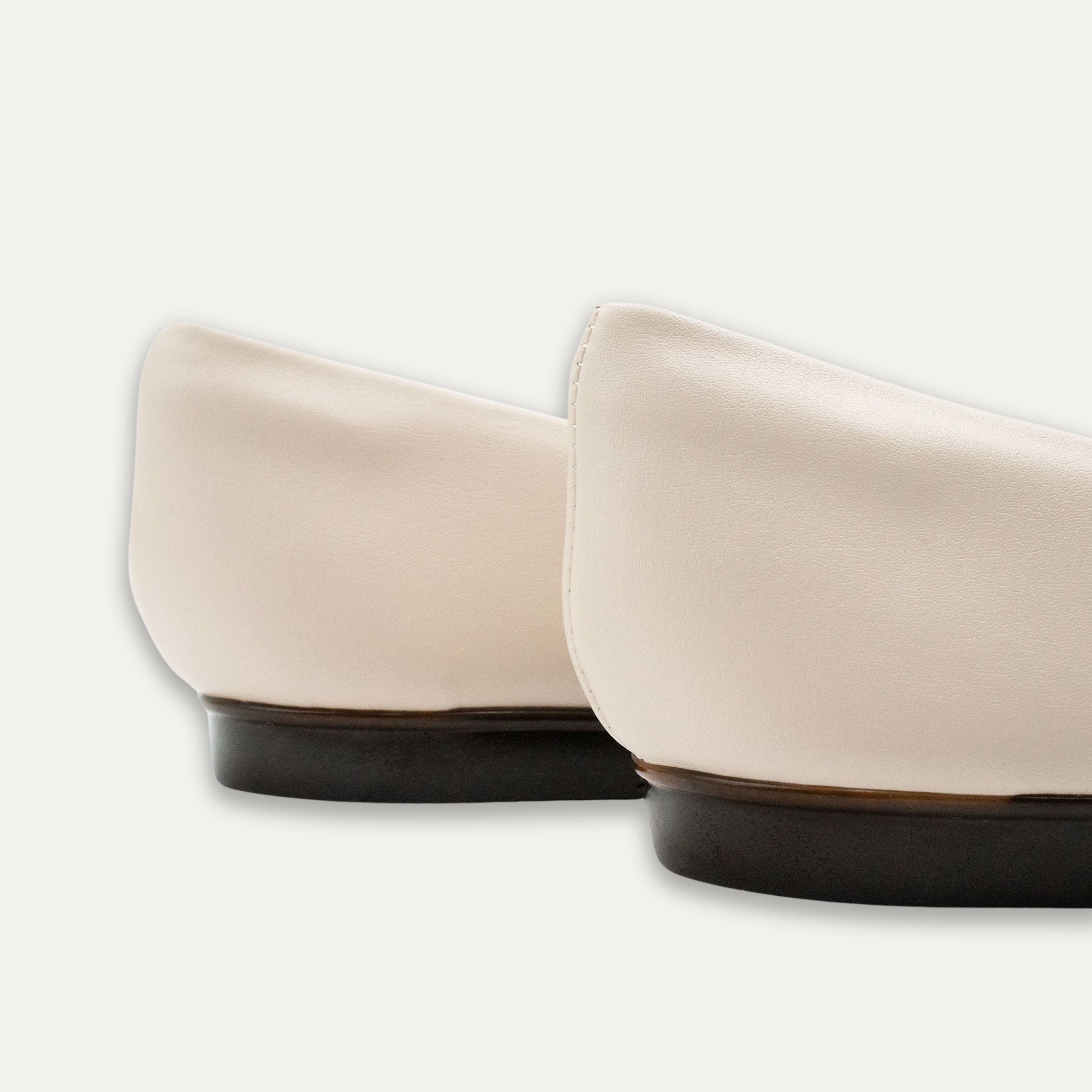 Julie Crystal Lazo Ballet Flats Off White