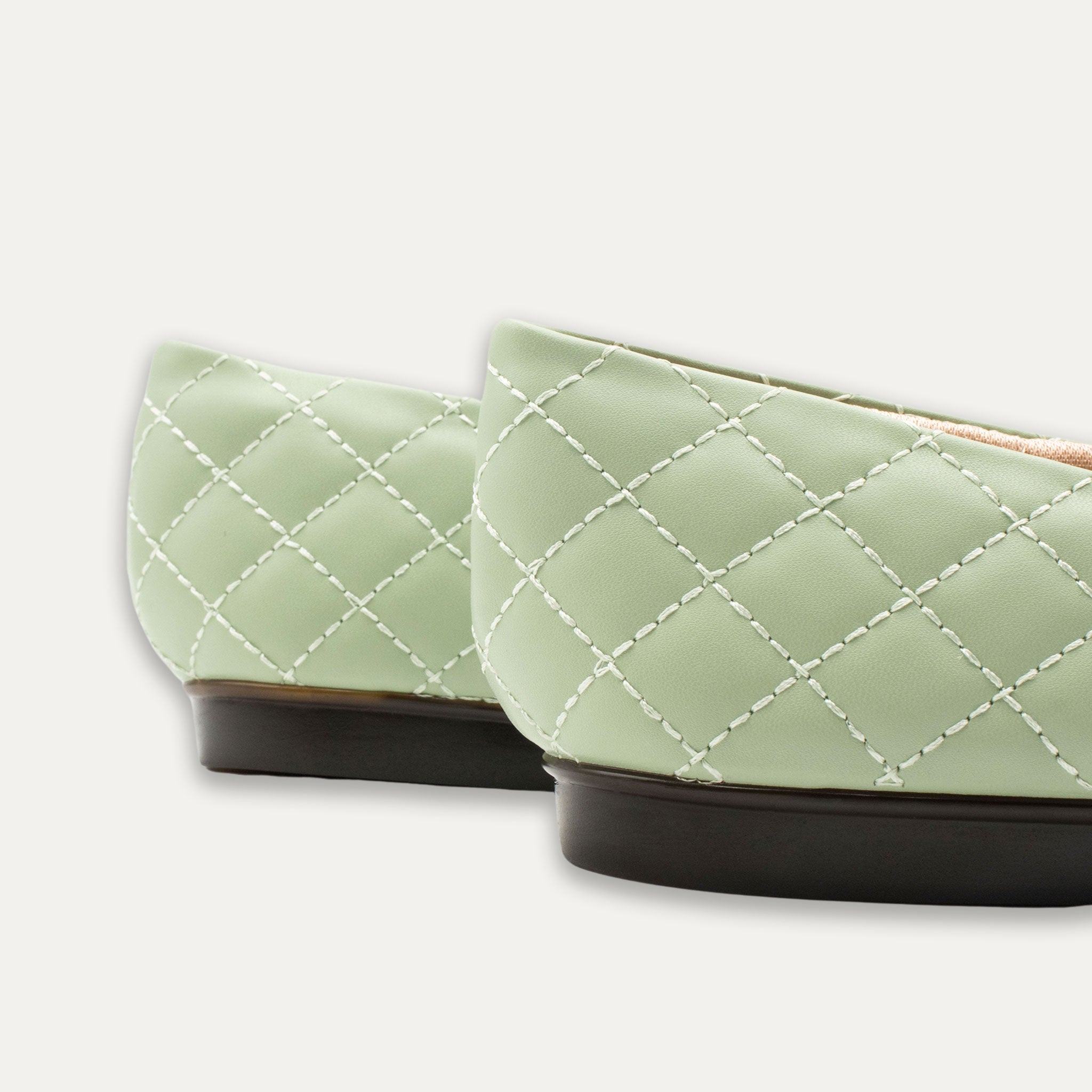 Adria Bow Ballet Flats Matcha