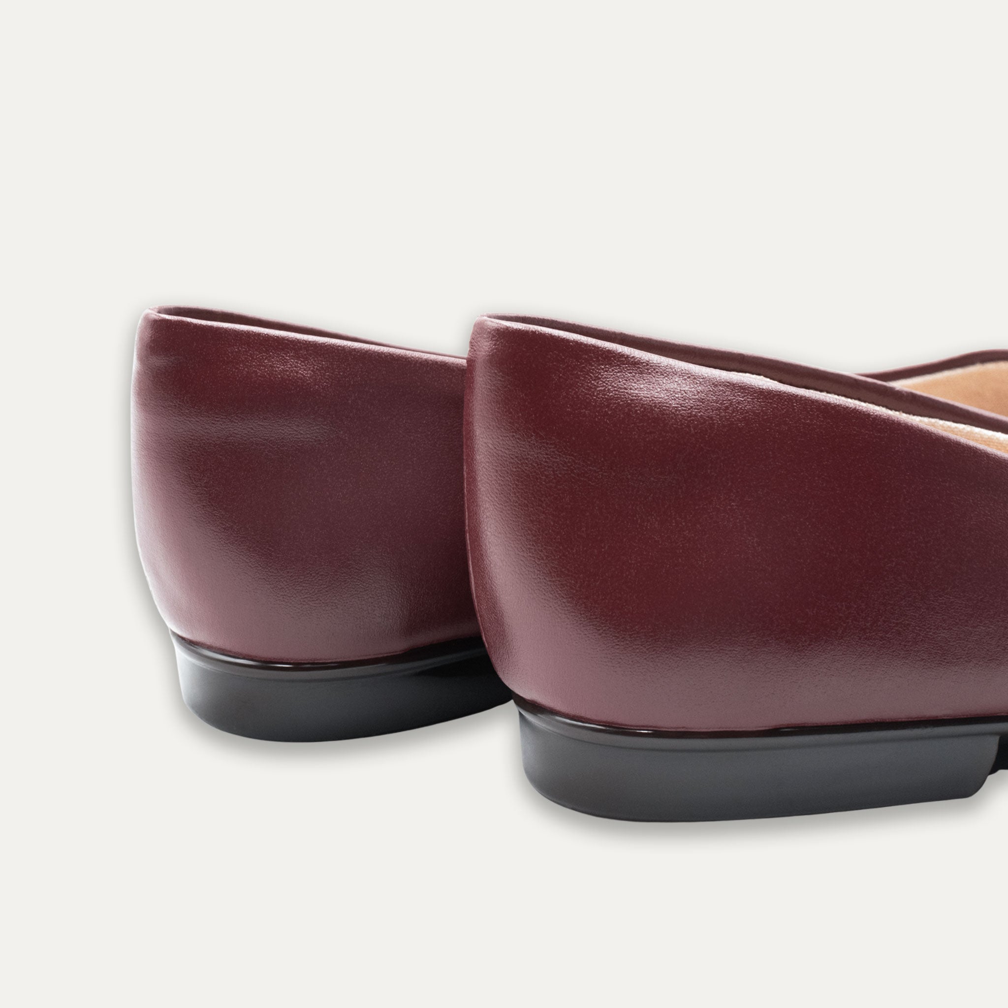 Mia Burgundy Mary Jane Pointed Flats