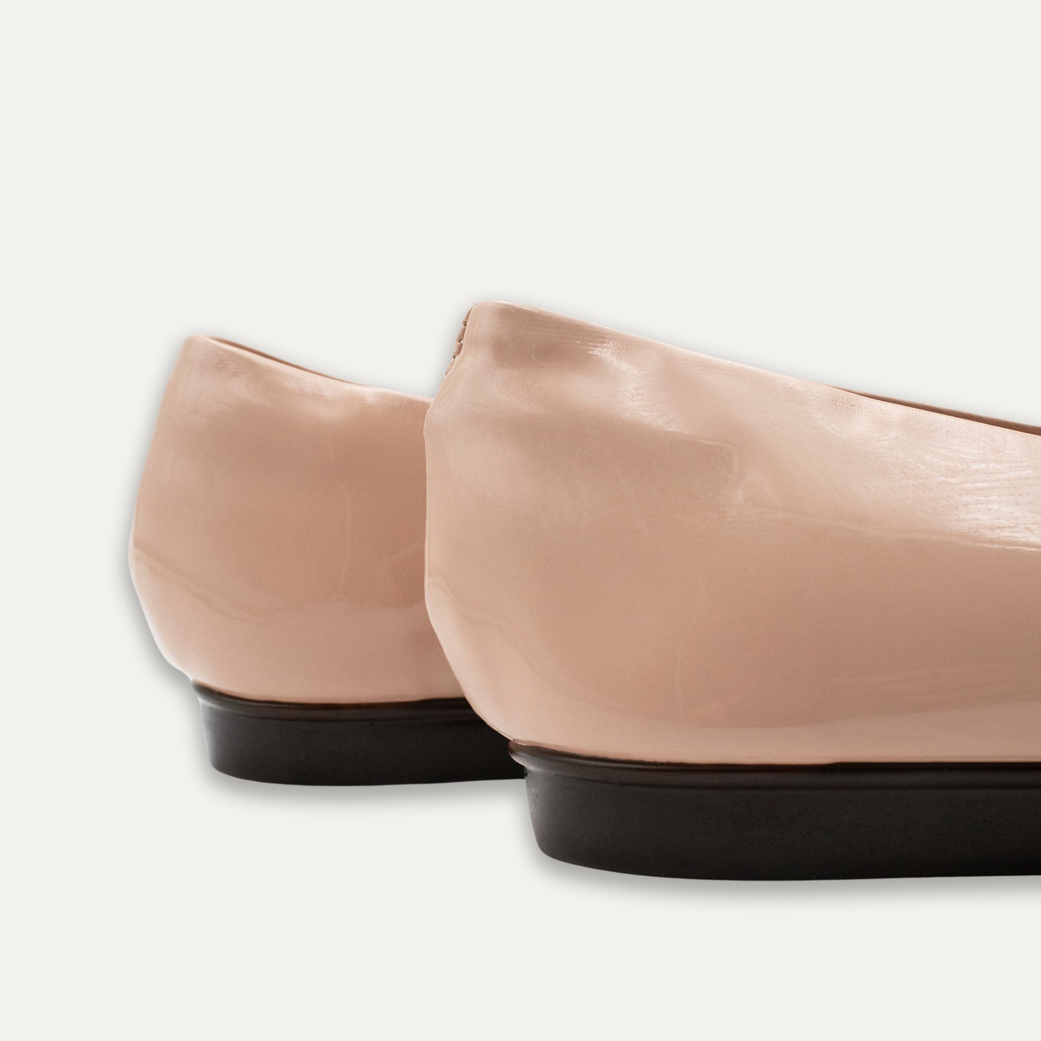 Adel Crystal Buckle Ballet Flats Pele