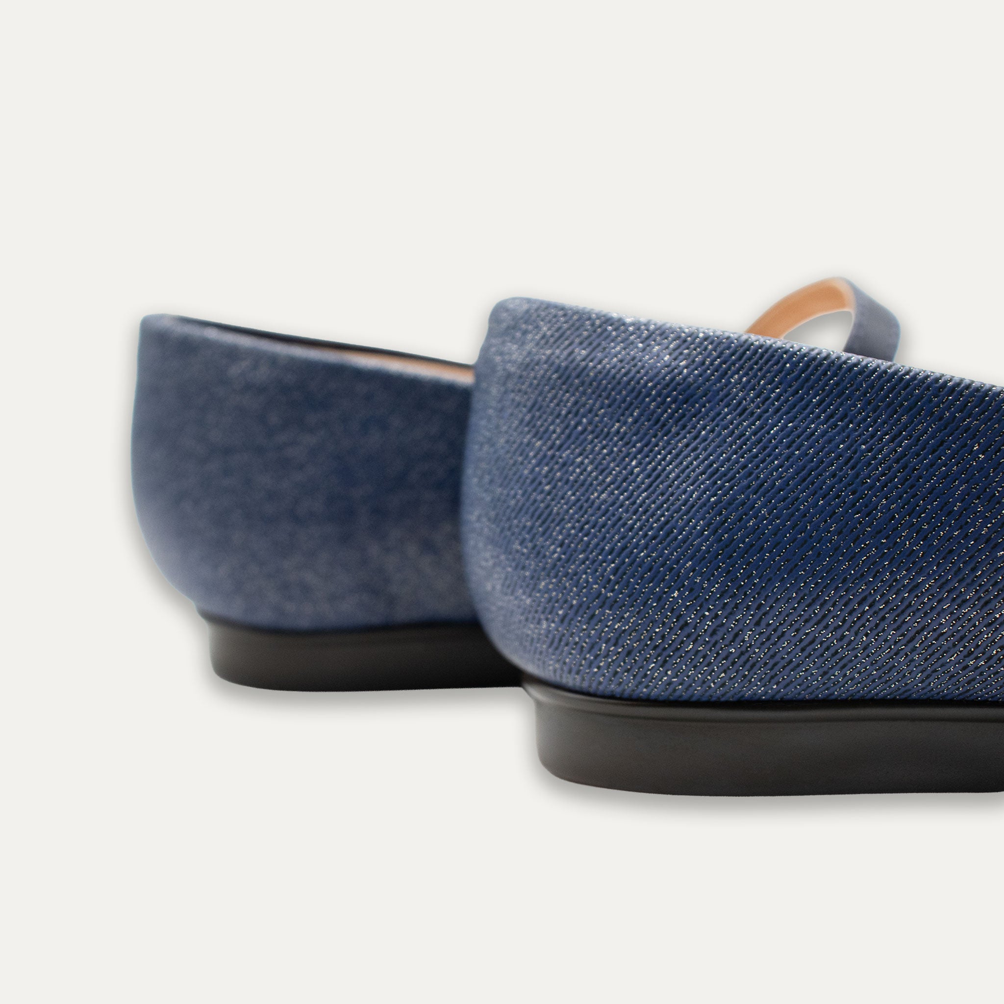 Mila Jeans Azul Mary Jane Ballet Flats