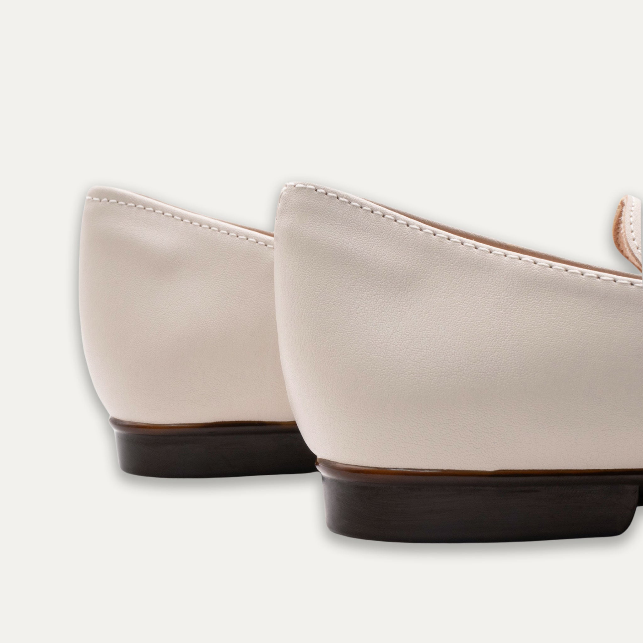 Viviana Napa Off-White Loafers