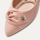 Carmen Pointed Toe Flats Apricot