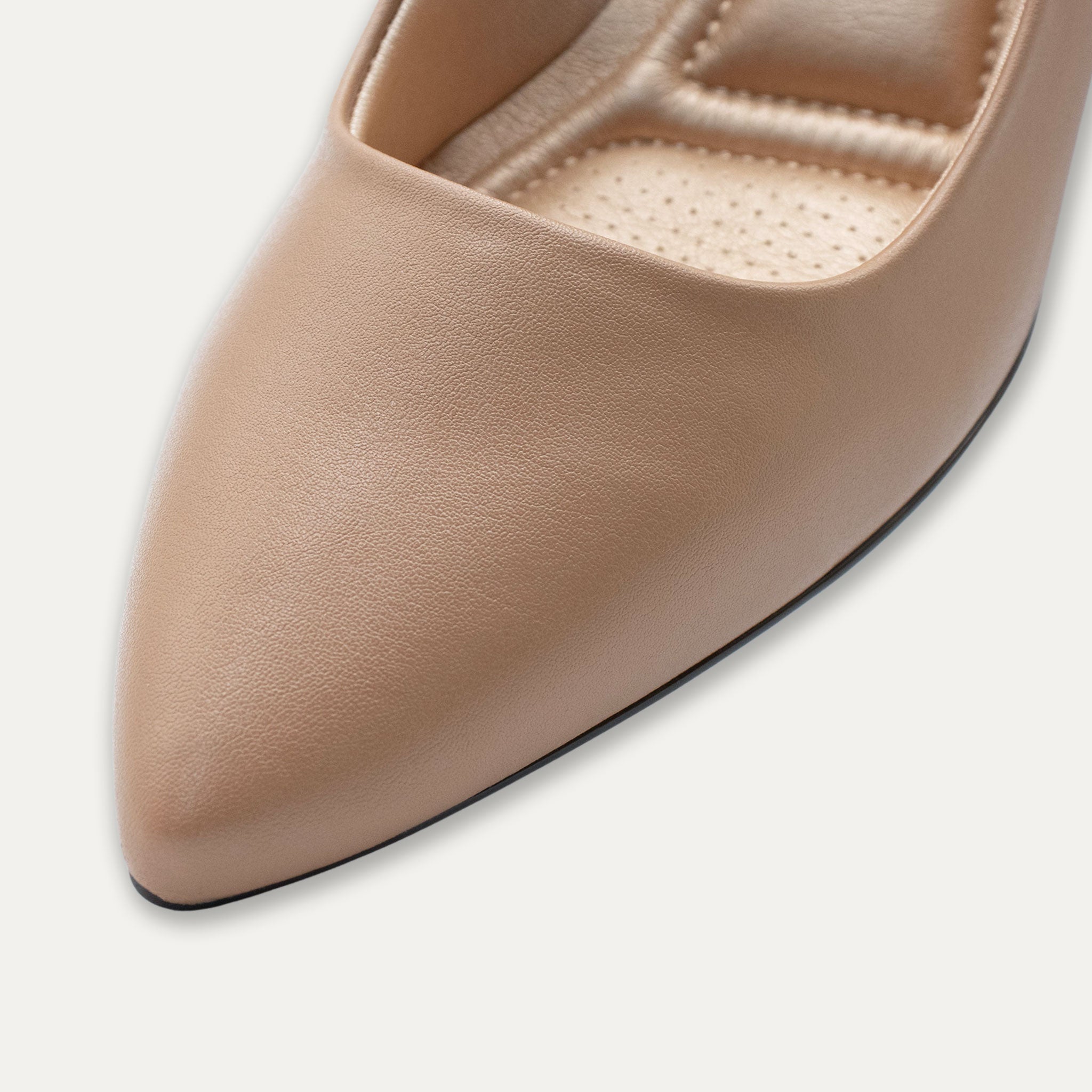 Valeria Tan Pointed Toe Block Heels