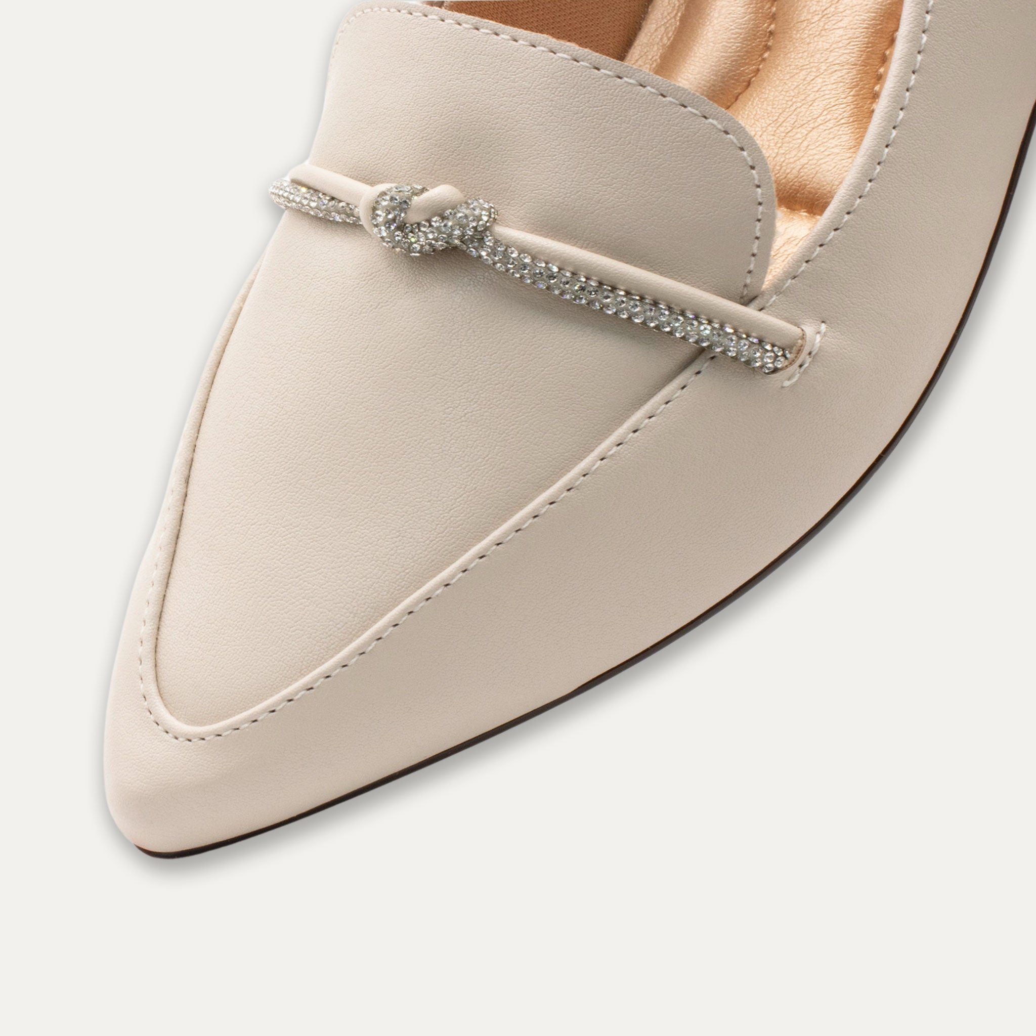Viviana Napa Off-White Loafers