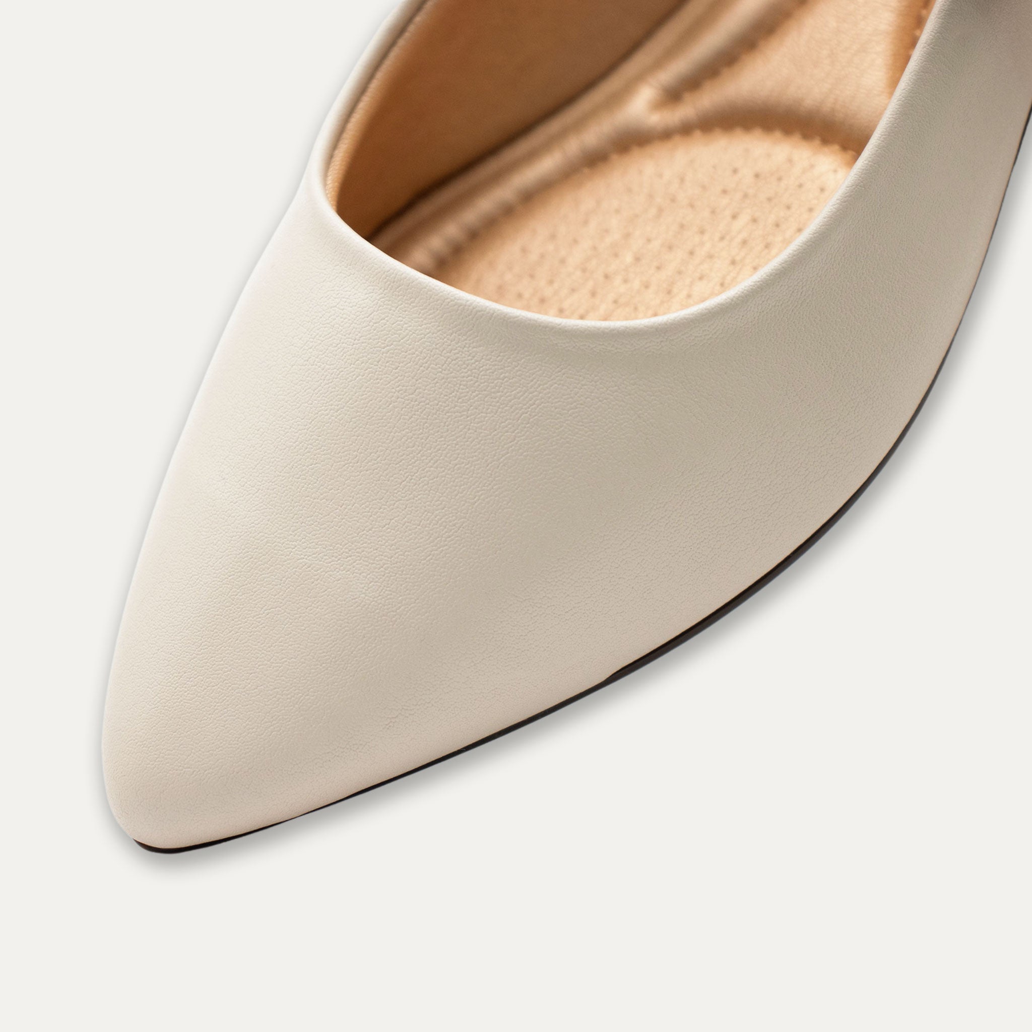 Vanina Off-White Mary Jane Block Heels