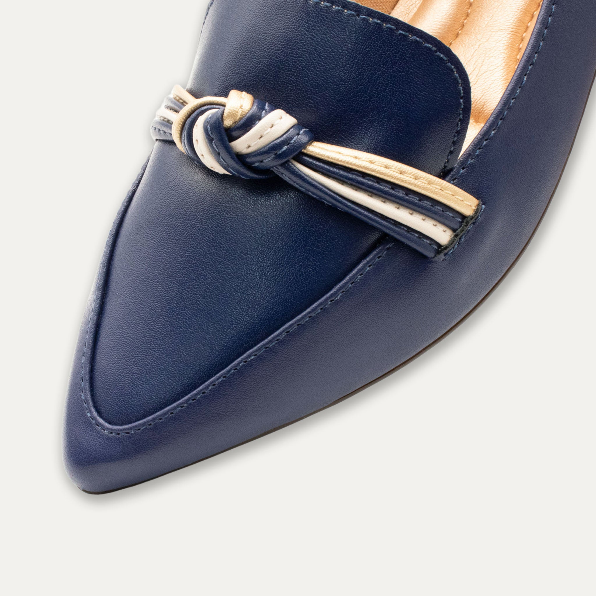 Leandra Indigo Knotted Loafers