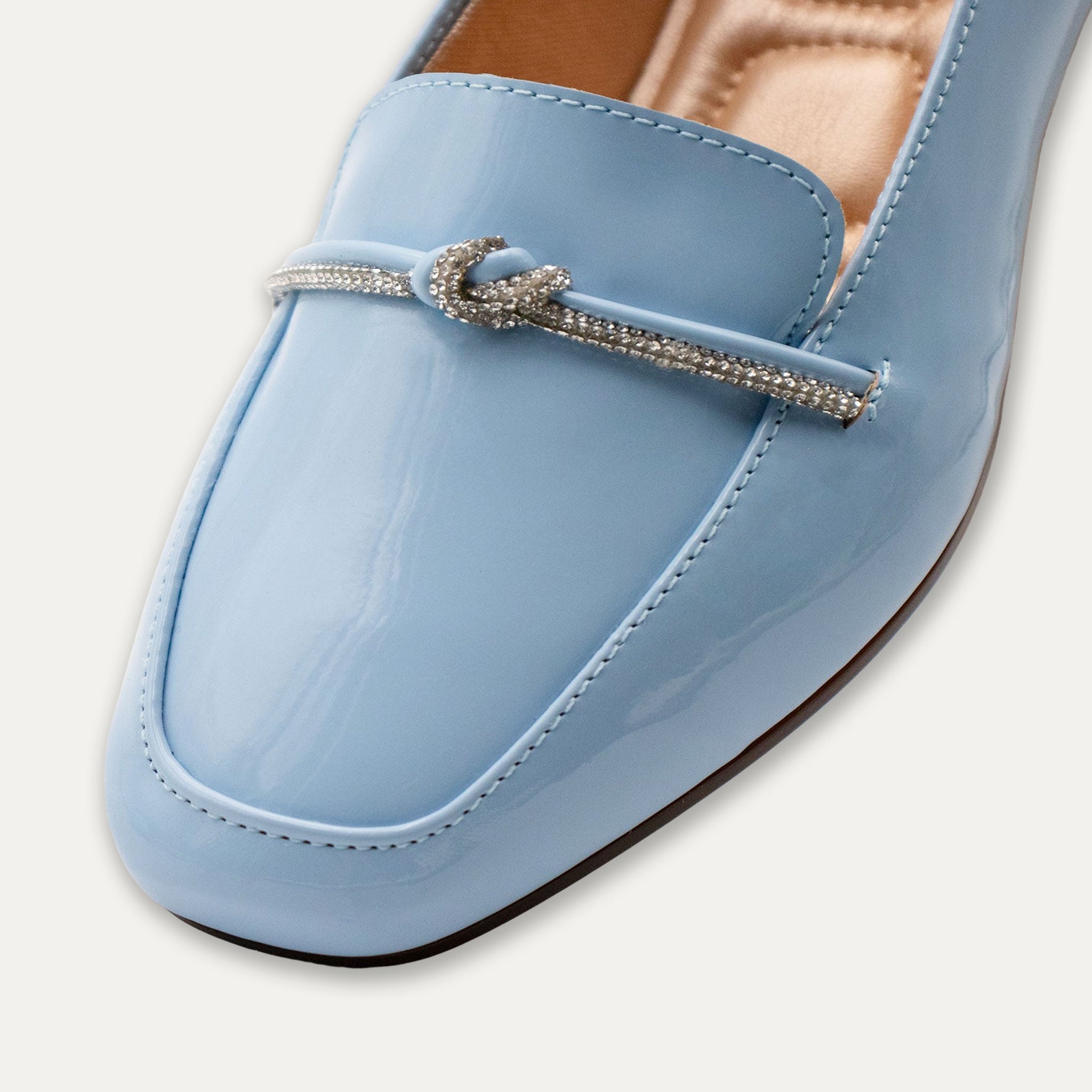 Viv Round Toe Loafers Blue