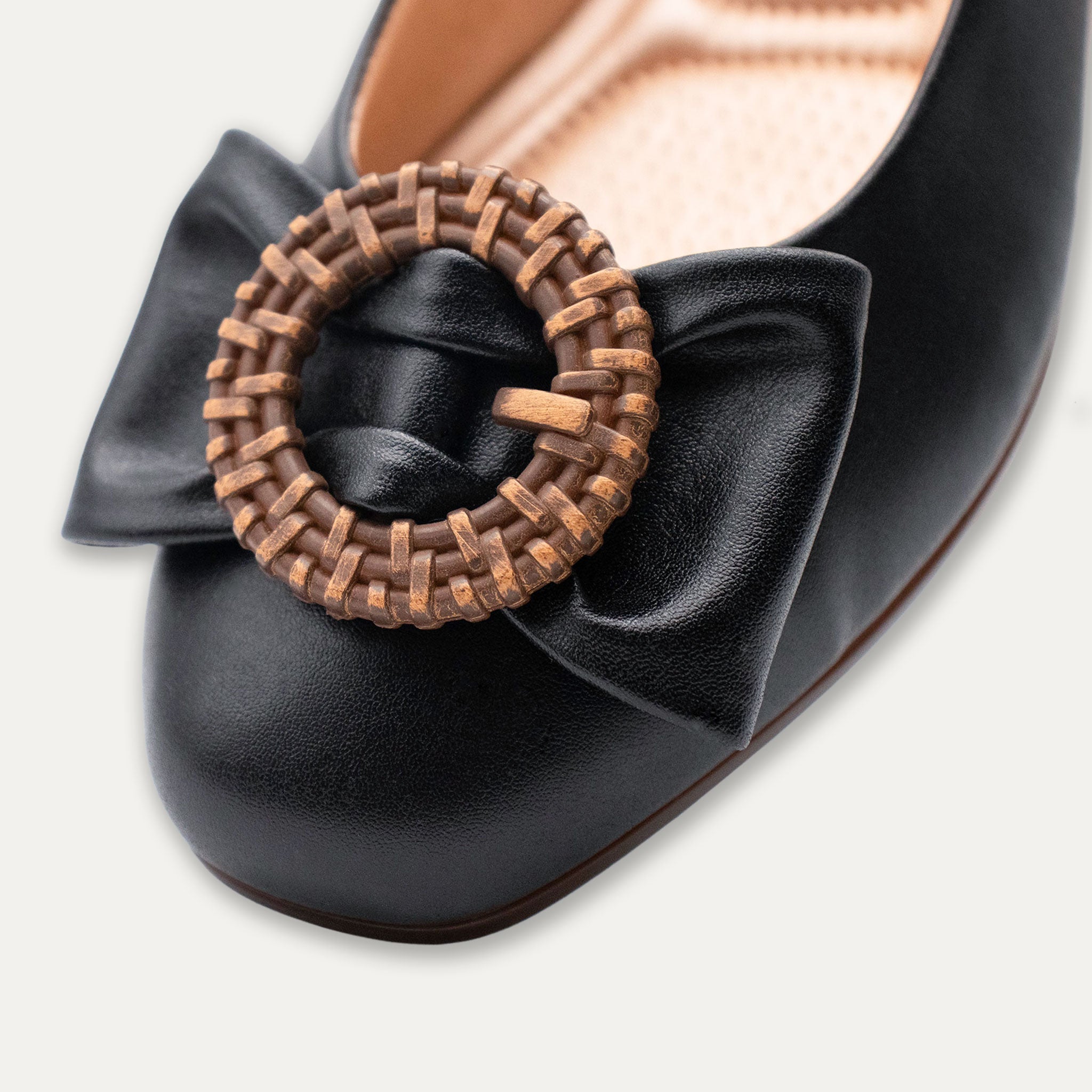 Ana Ballet Flats Black