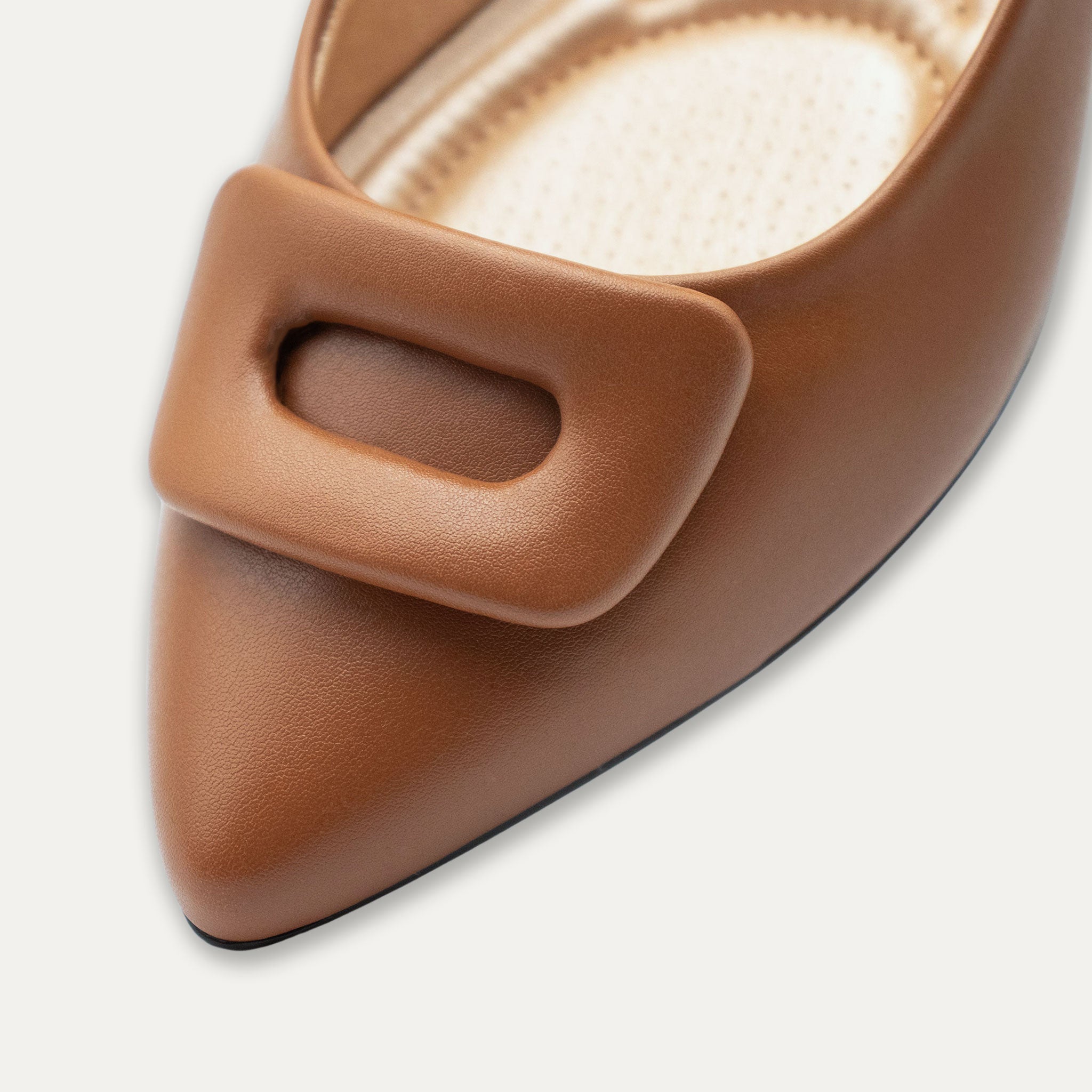Lia Pointed Toe Flats Whisky
