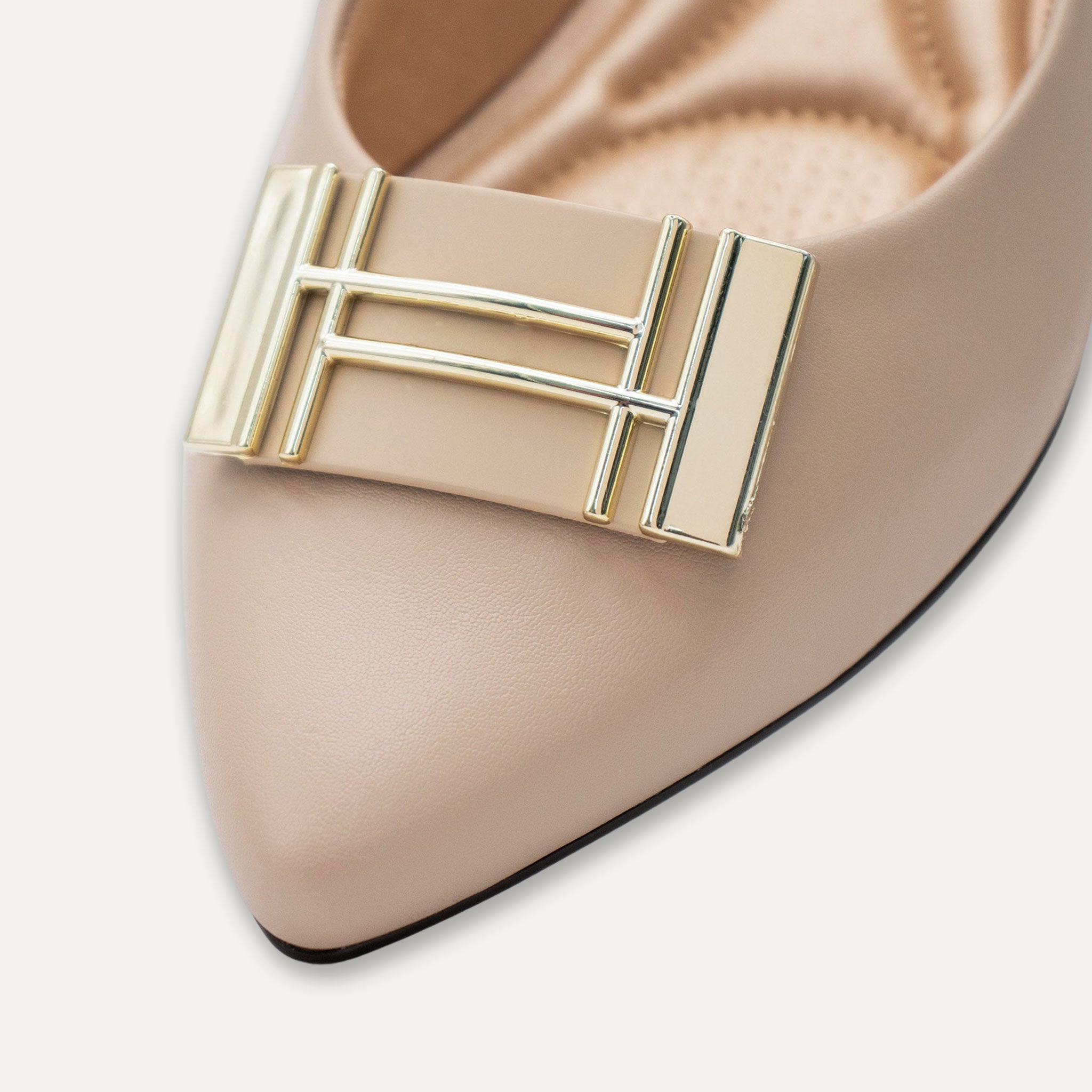 Analia Pointed Toe Flats Nude