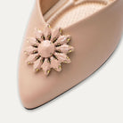 Estela Pointed Toe Flats Pele