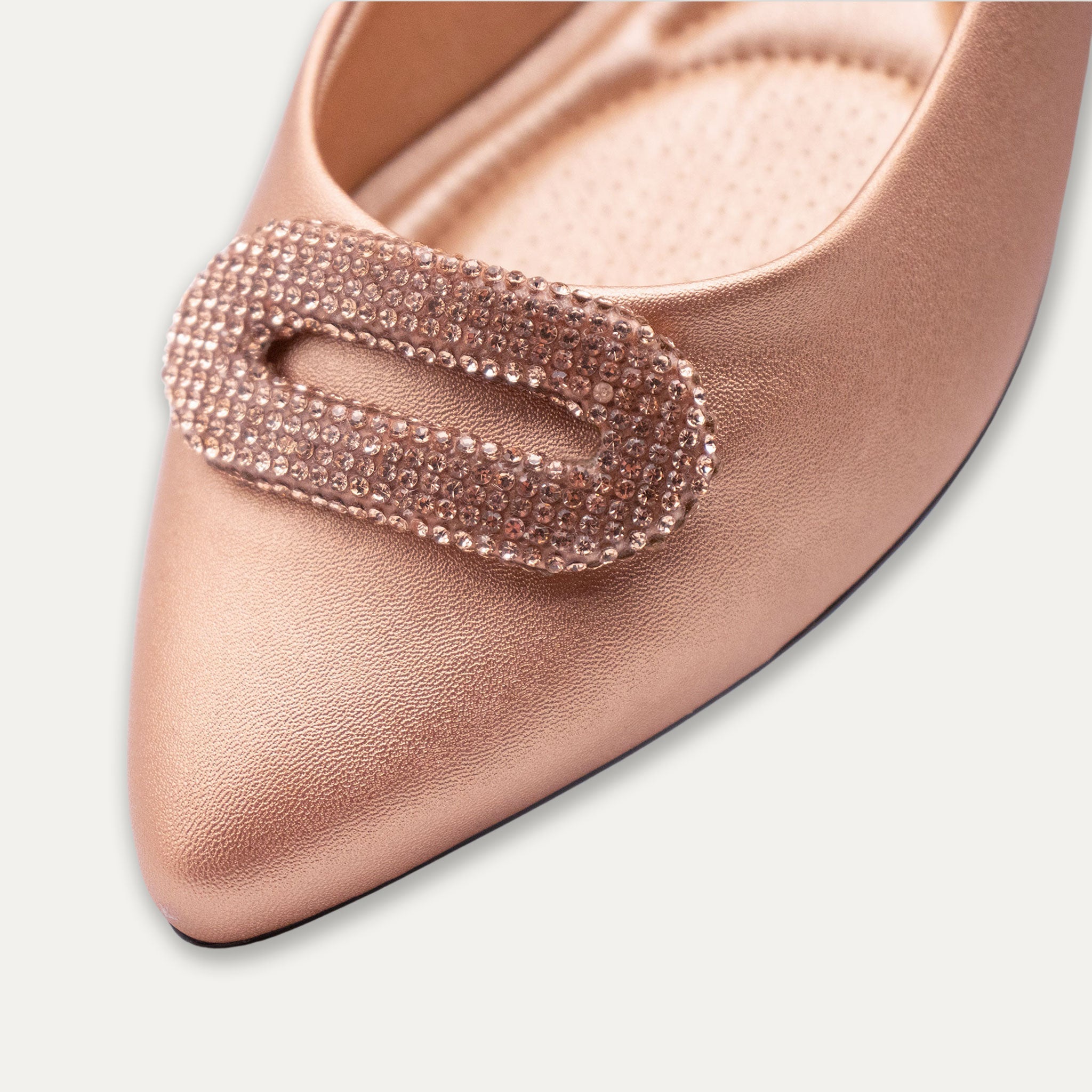 Adelina Pointed Toe Flats Light Rose