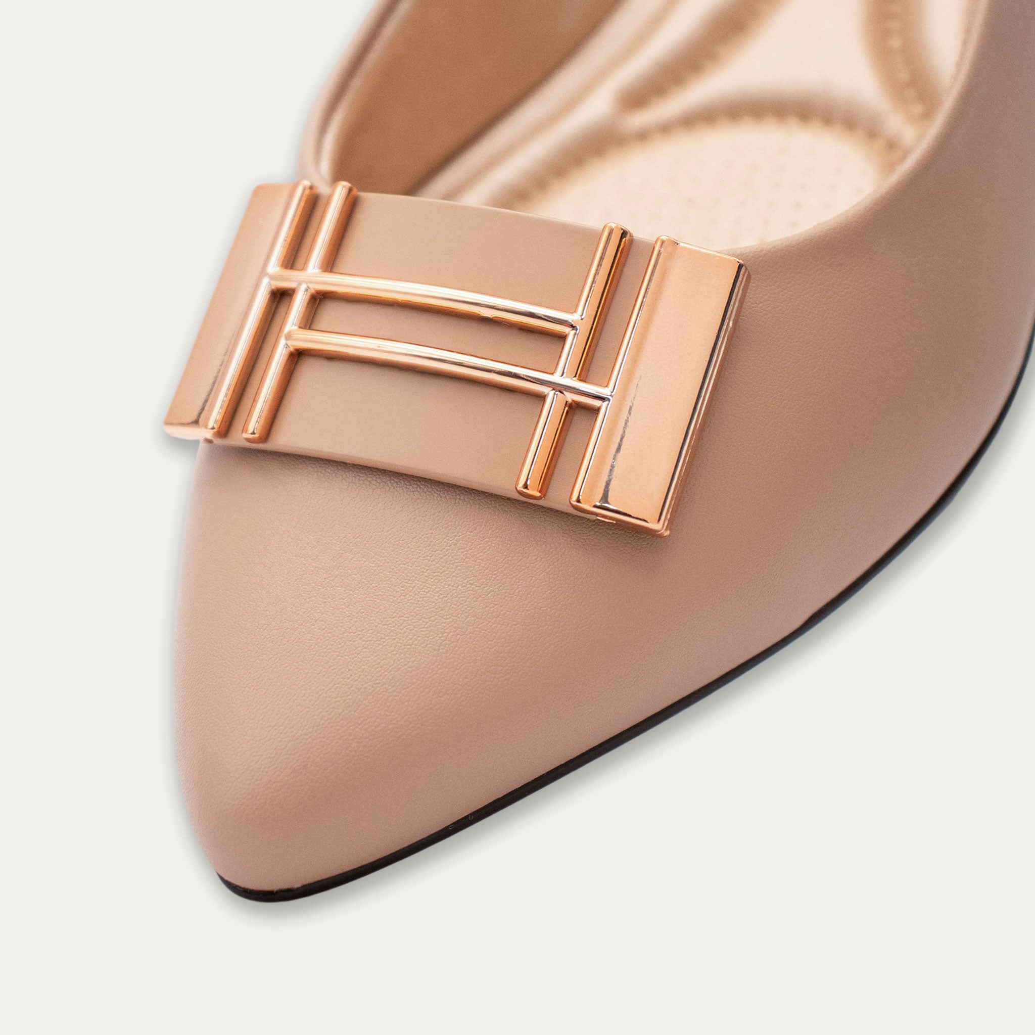 Analia Pointed Toe Flats Antique