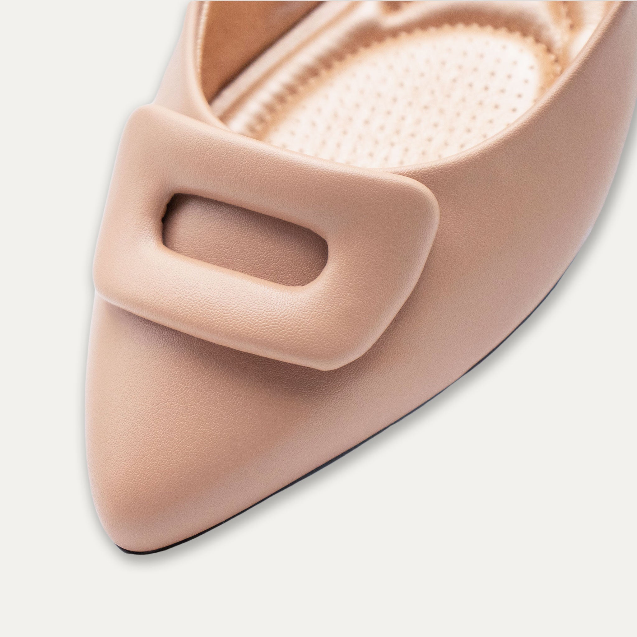 Lia Pointed Toe Flats Off Antique