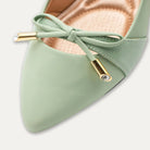 Josefina Pointed Toe Flats Matcha