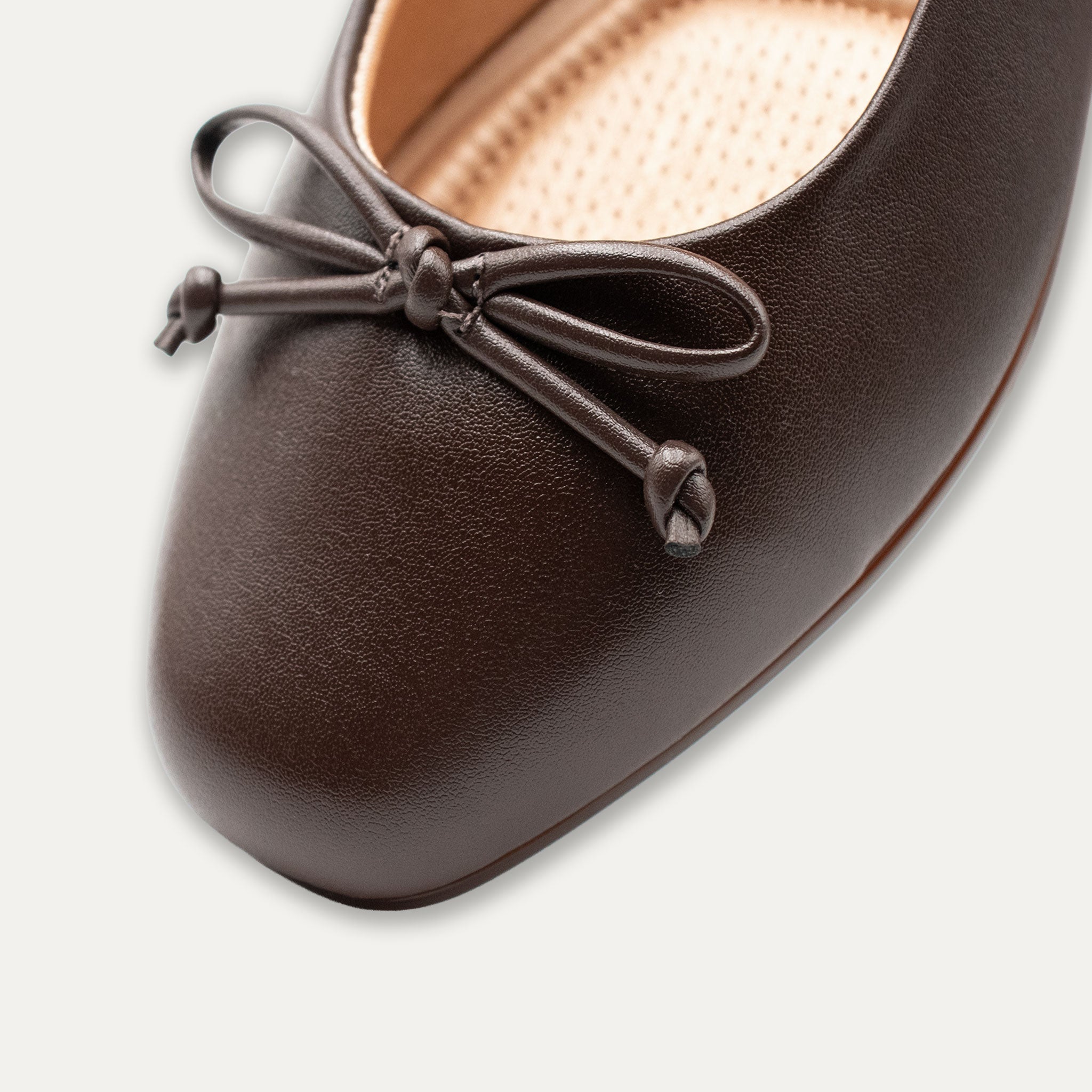 Adria Napa Coffee Bow Ballet Flats