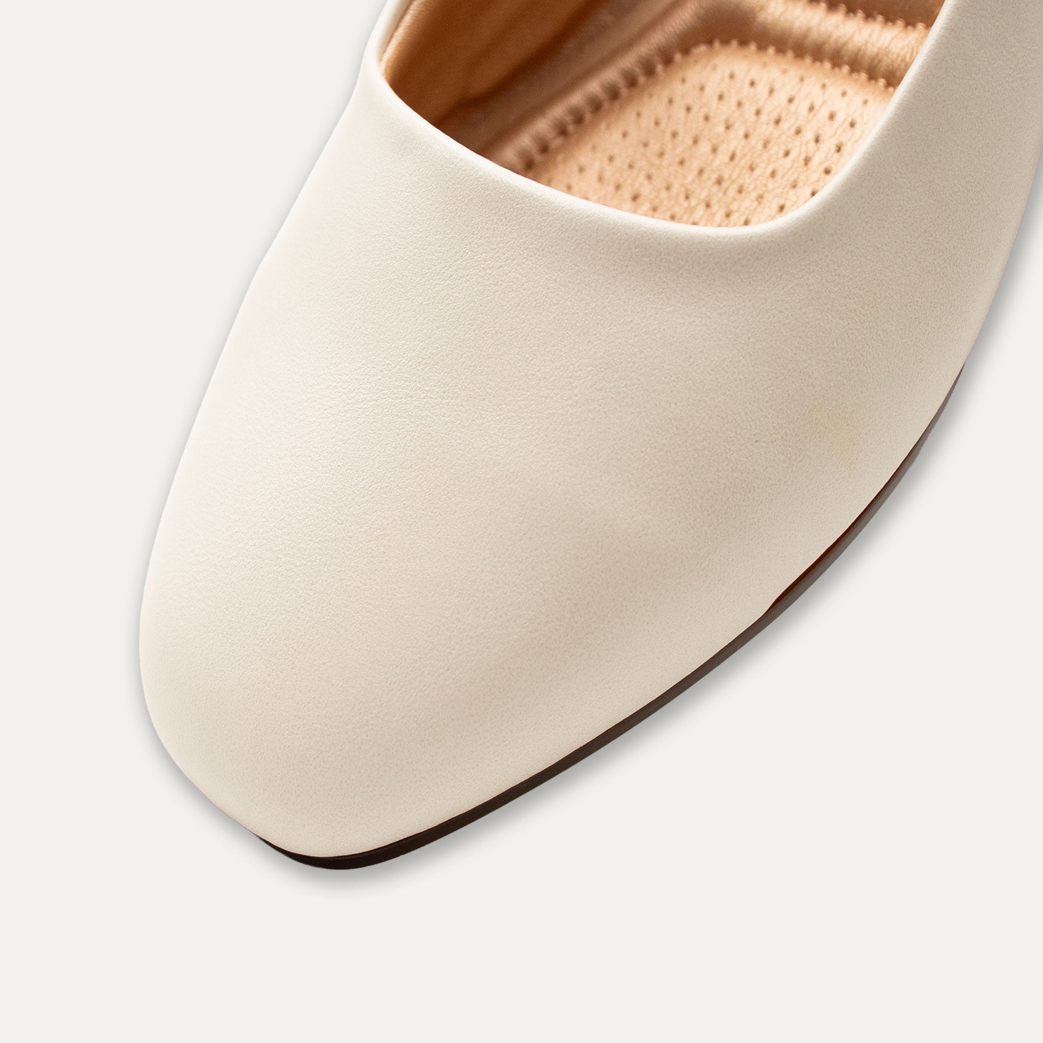 Maya Off-White Mary Jane Ballet Flats