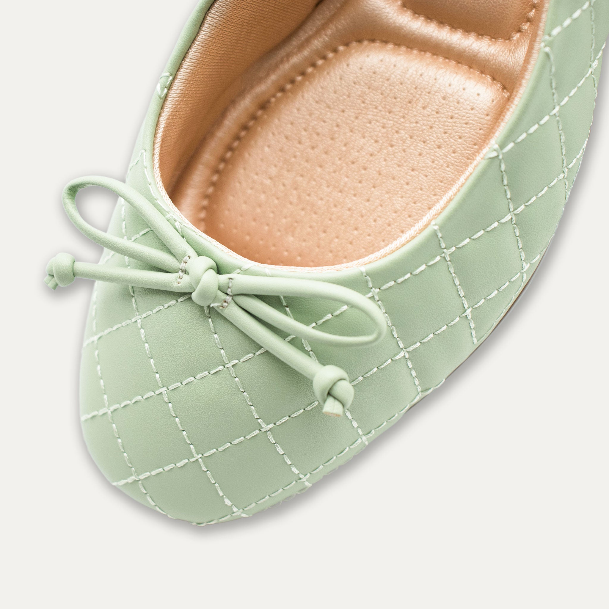 Adria Bow Ballet Flats Matcha