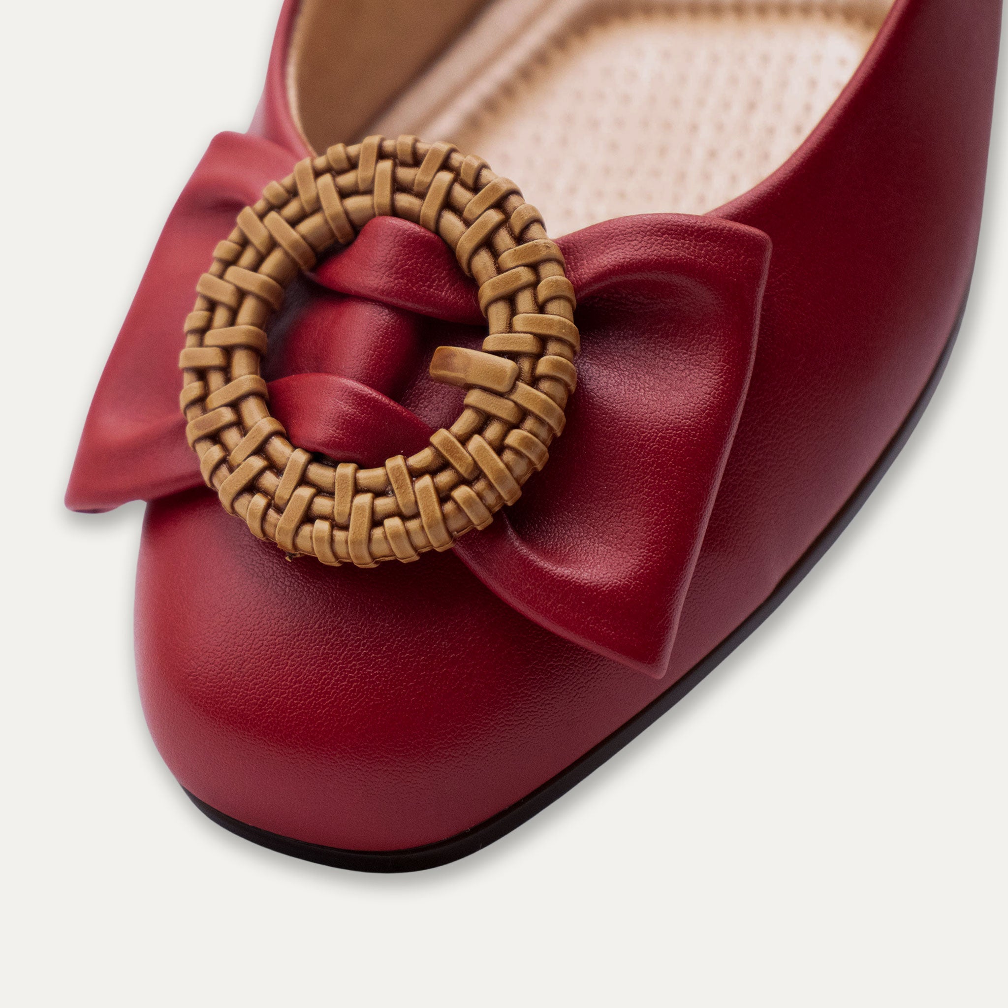 Ana Ballet Flats Red