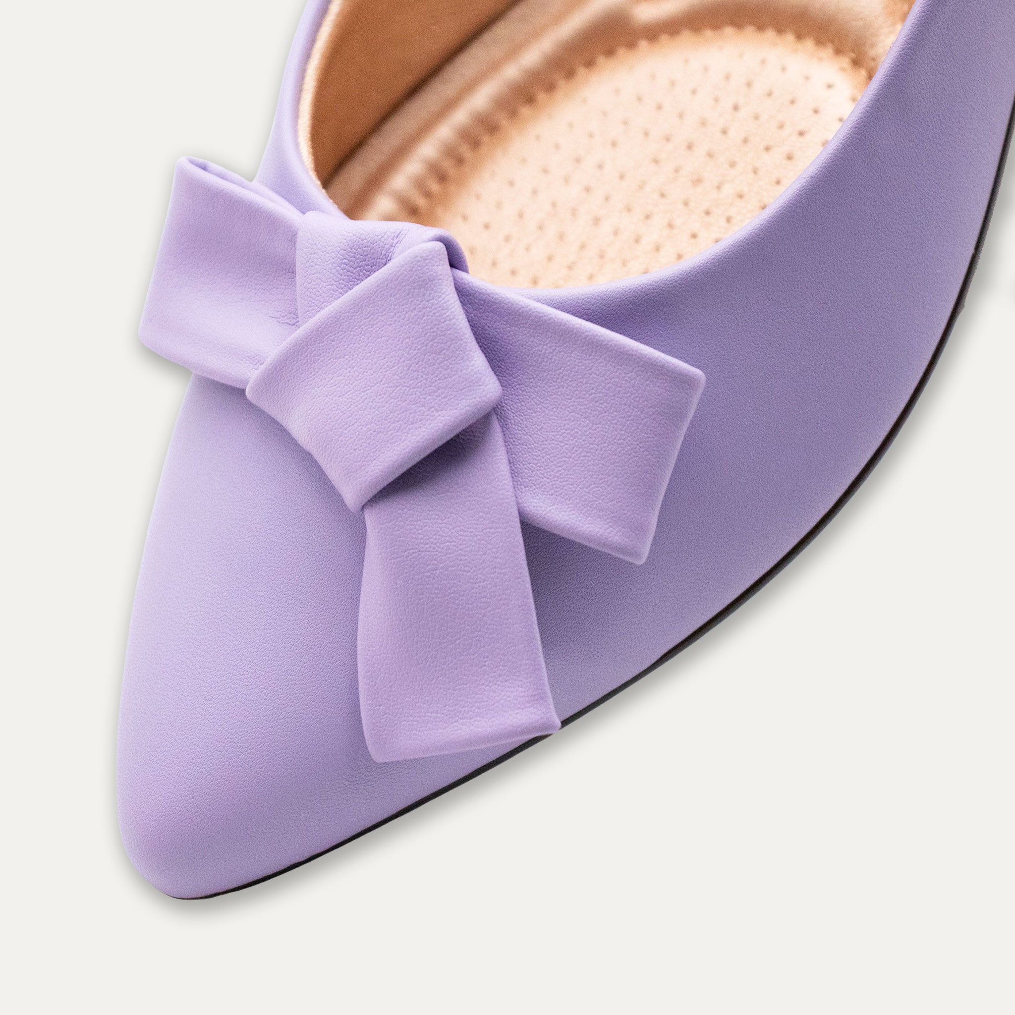 Aitana Tye Pointed Toe Flats Mauve