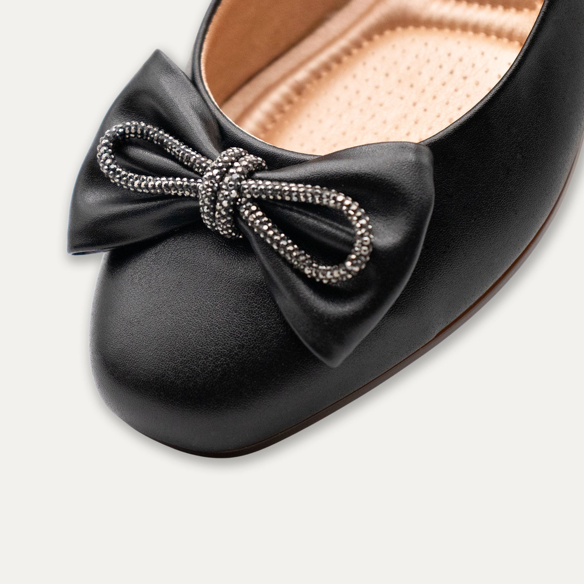 Julie Crystal Lazo Ballet Flats Black