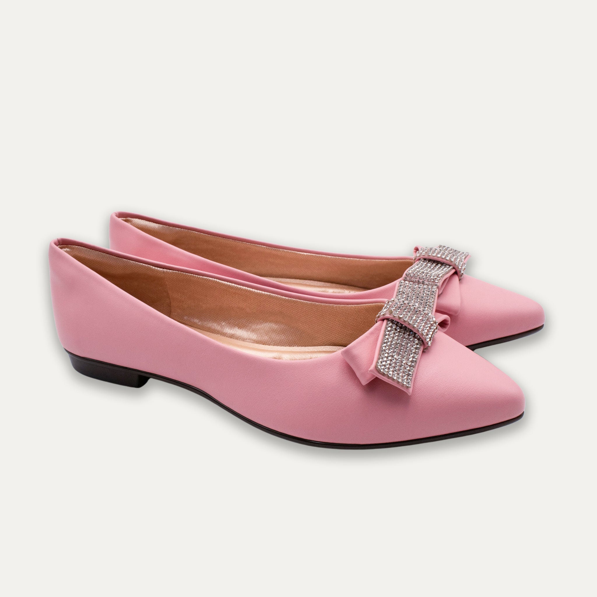 Mariana Crystal Ribbon Pointed Toe Flats Sweet