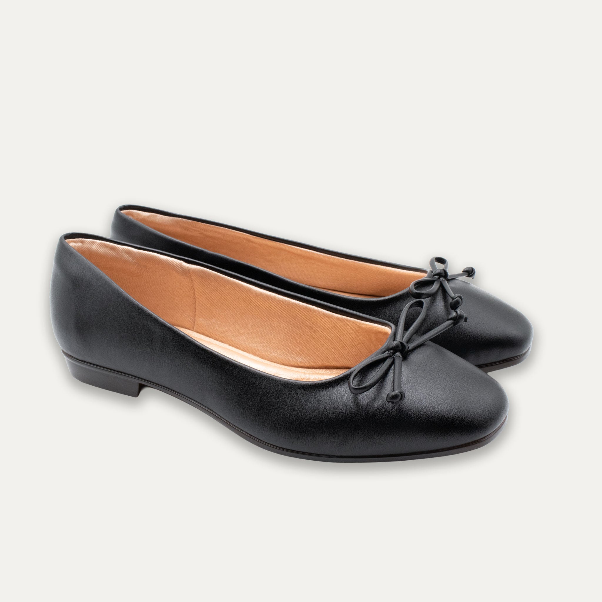Adria Napa Bow Black Ballet Flats