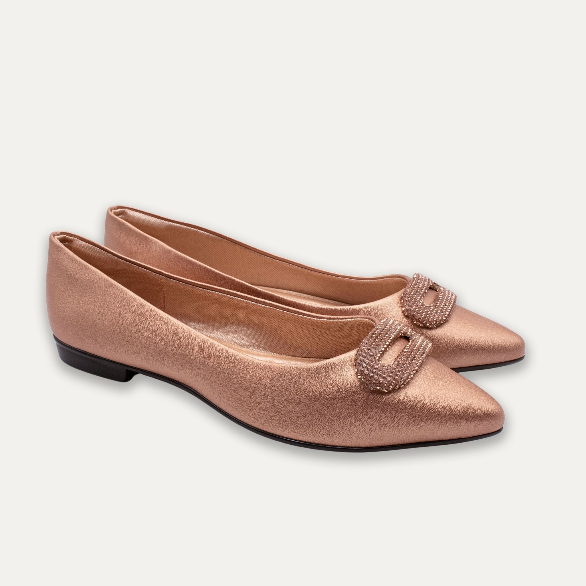 Adelina Pointed Toe Flats Light Rose