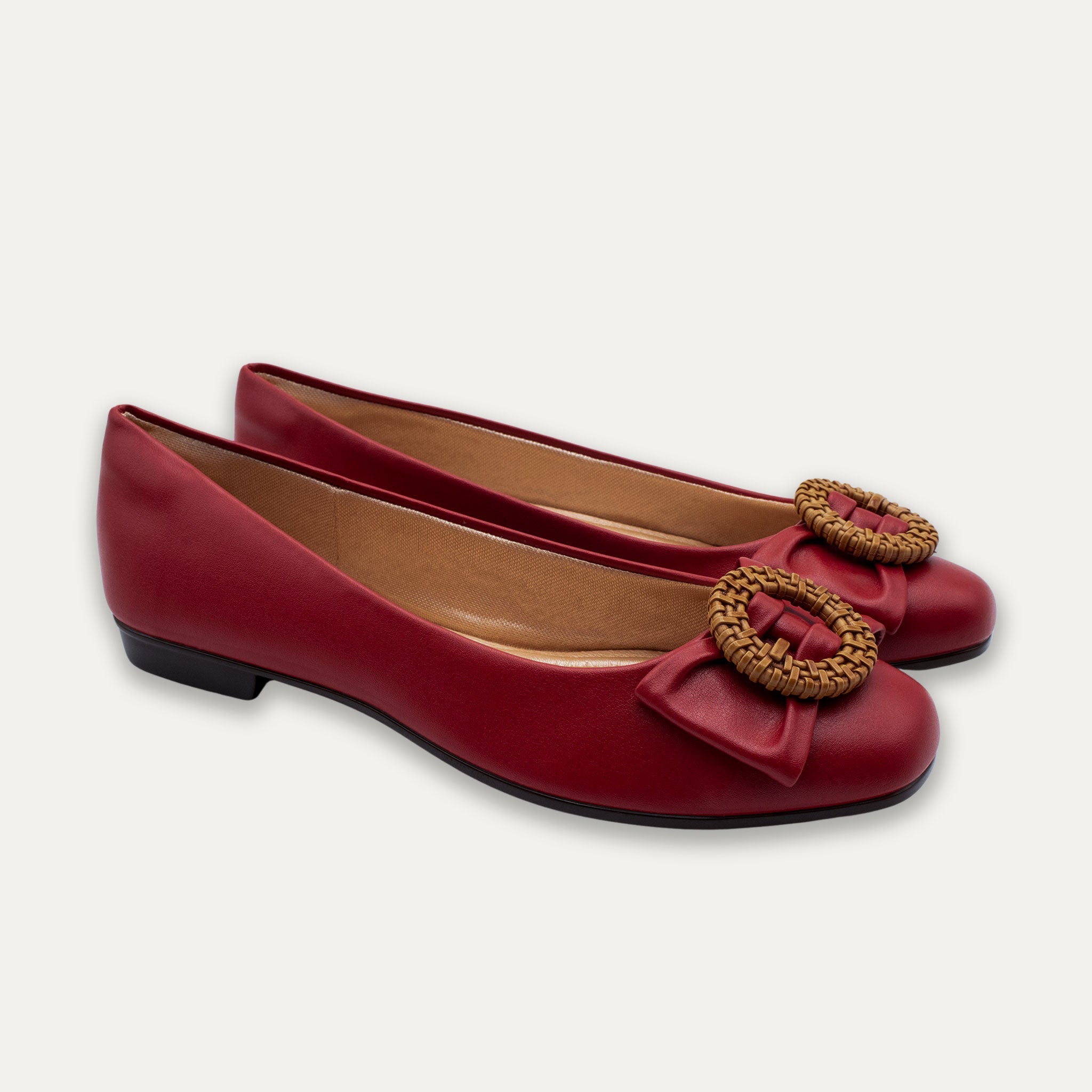 Ana Ballet Flats Red