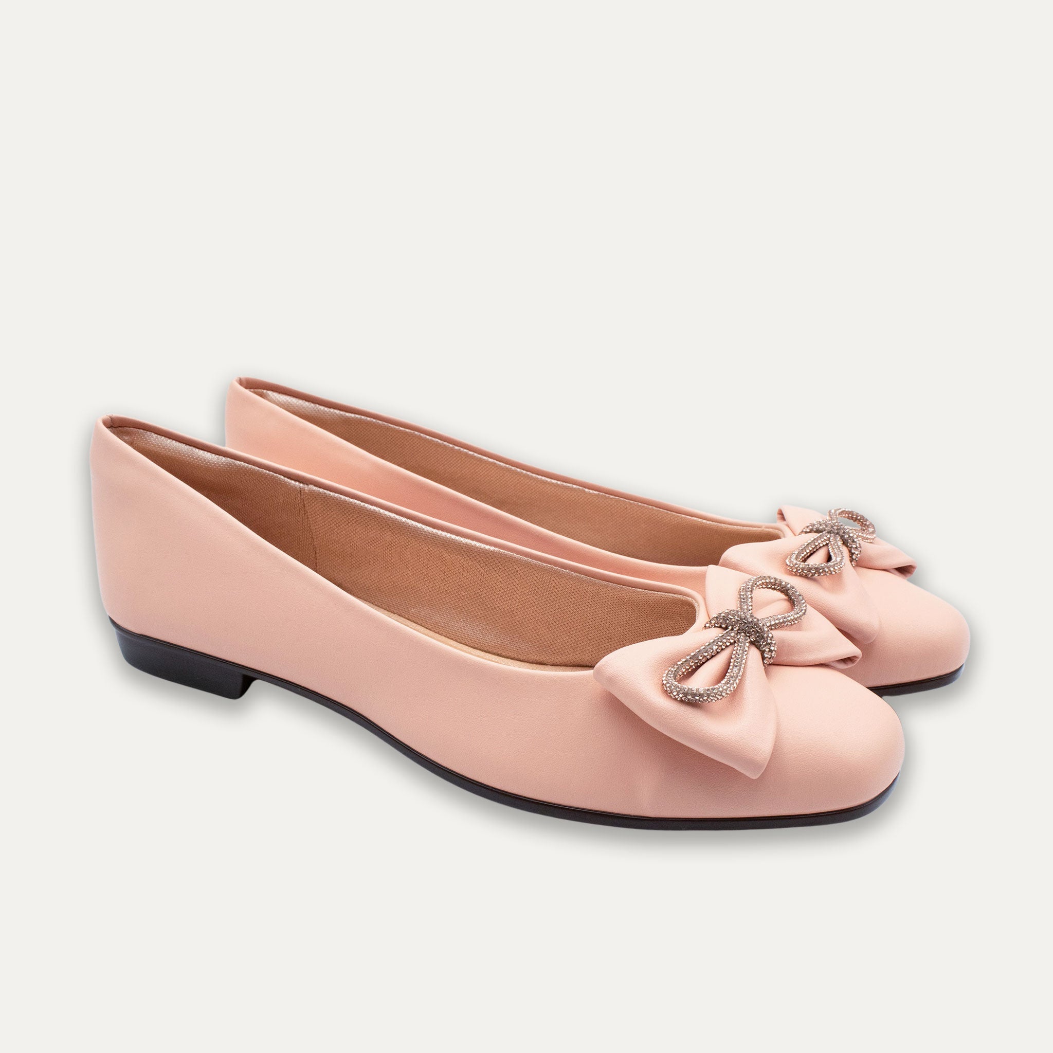 Julie Crystal Lazo Ballet Flats Apricot