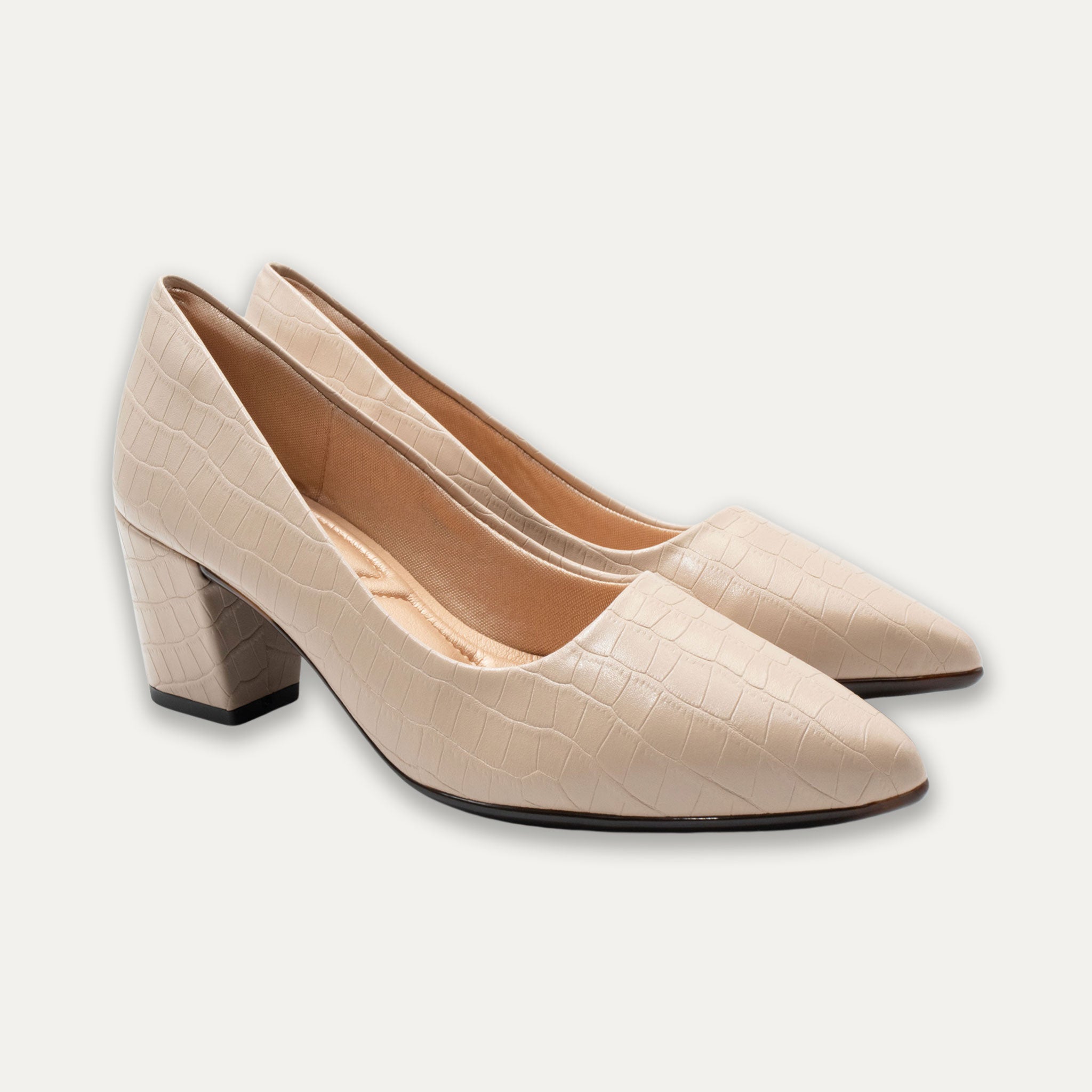 Vicenta Nude Block Heels