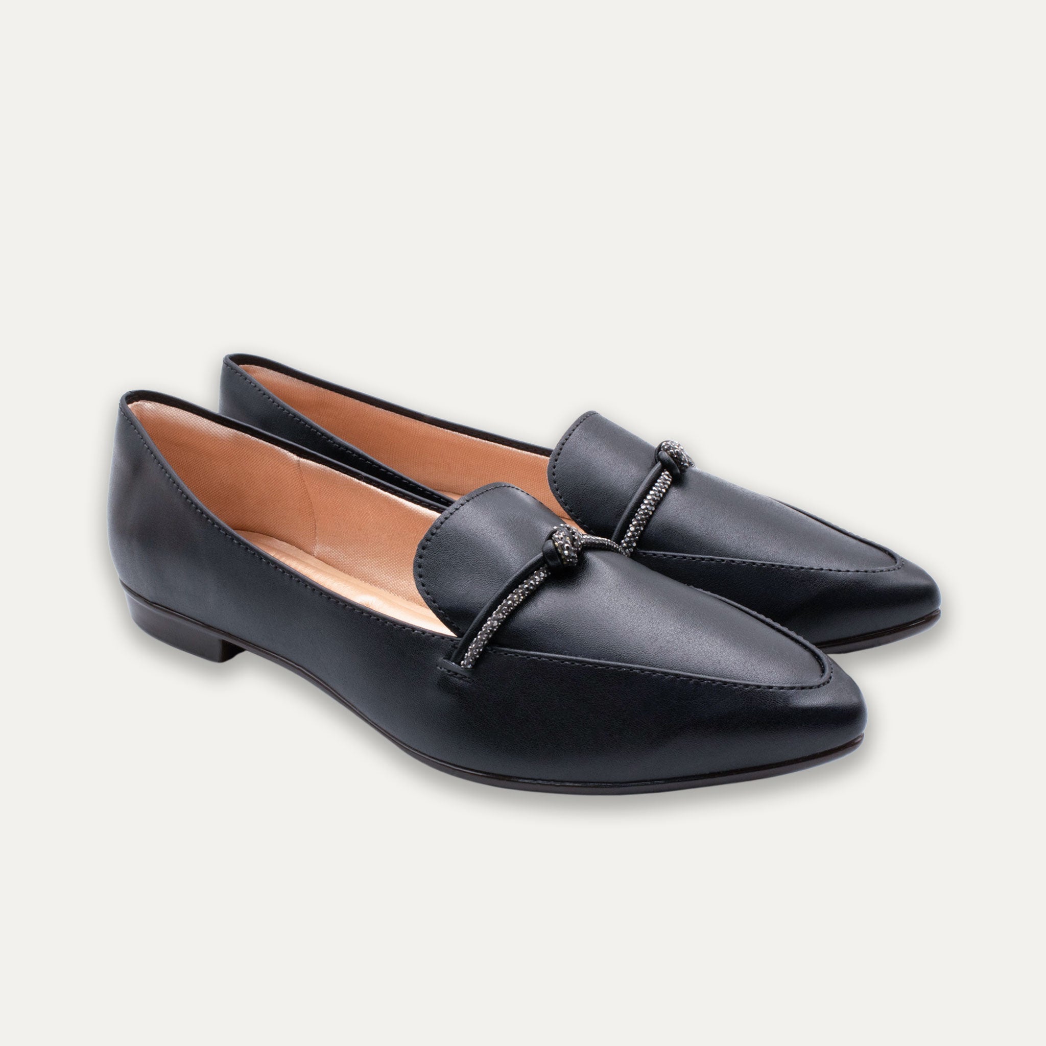Viviana Napa Black Loafers