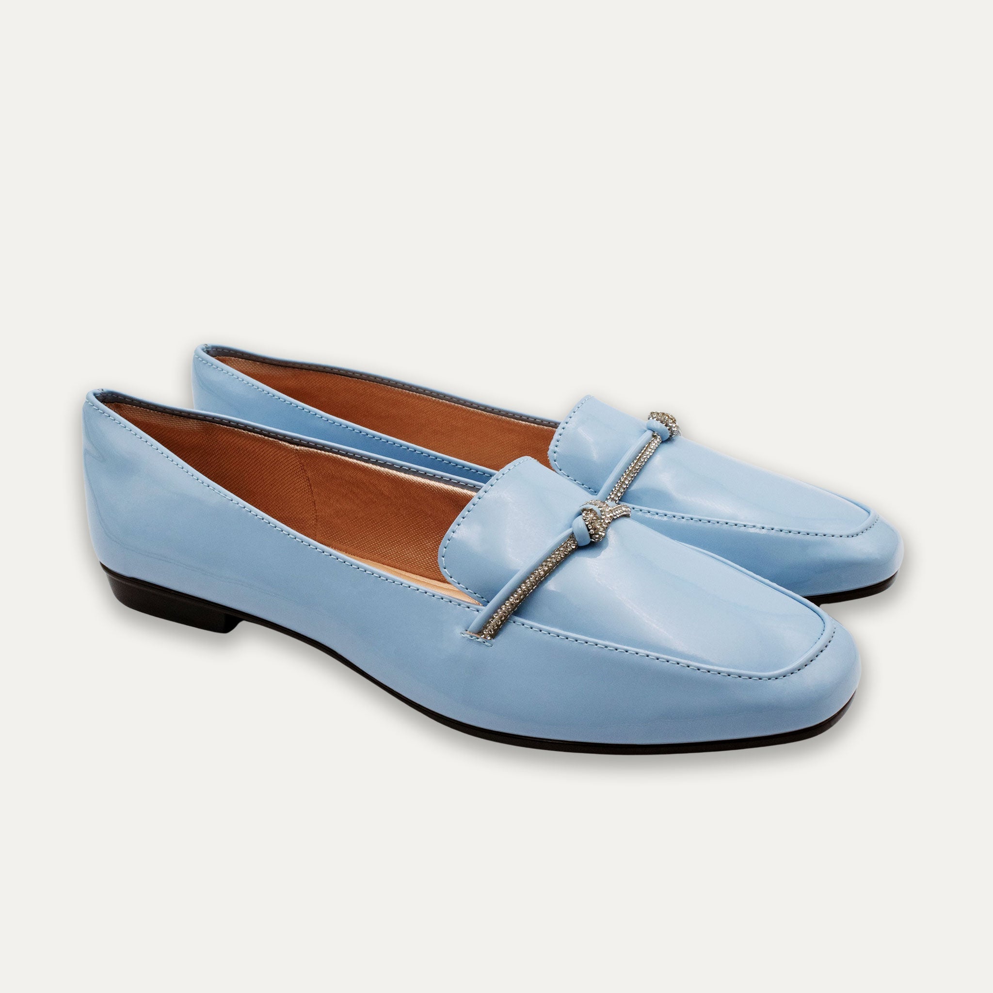 Viv Round Toe Loafers Blue