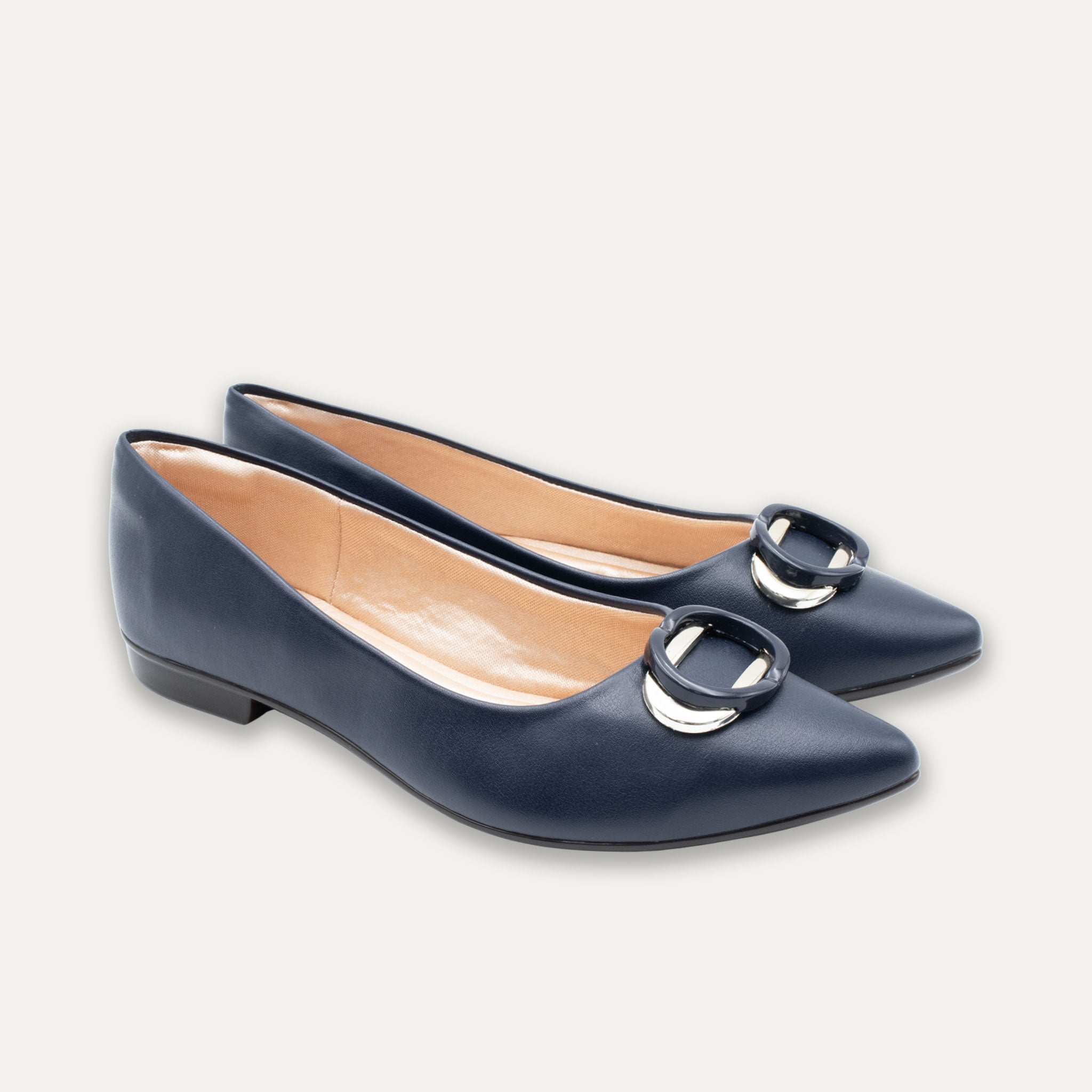 Isabella Marine Pointed Toe Flats