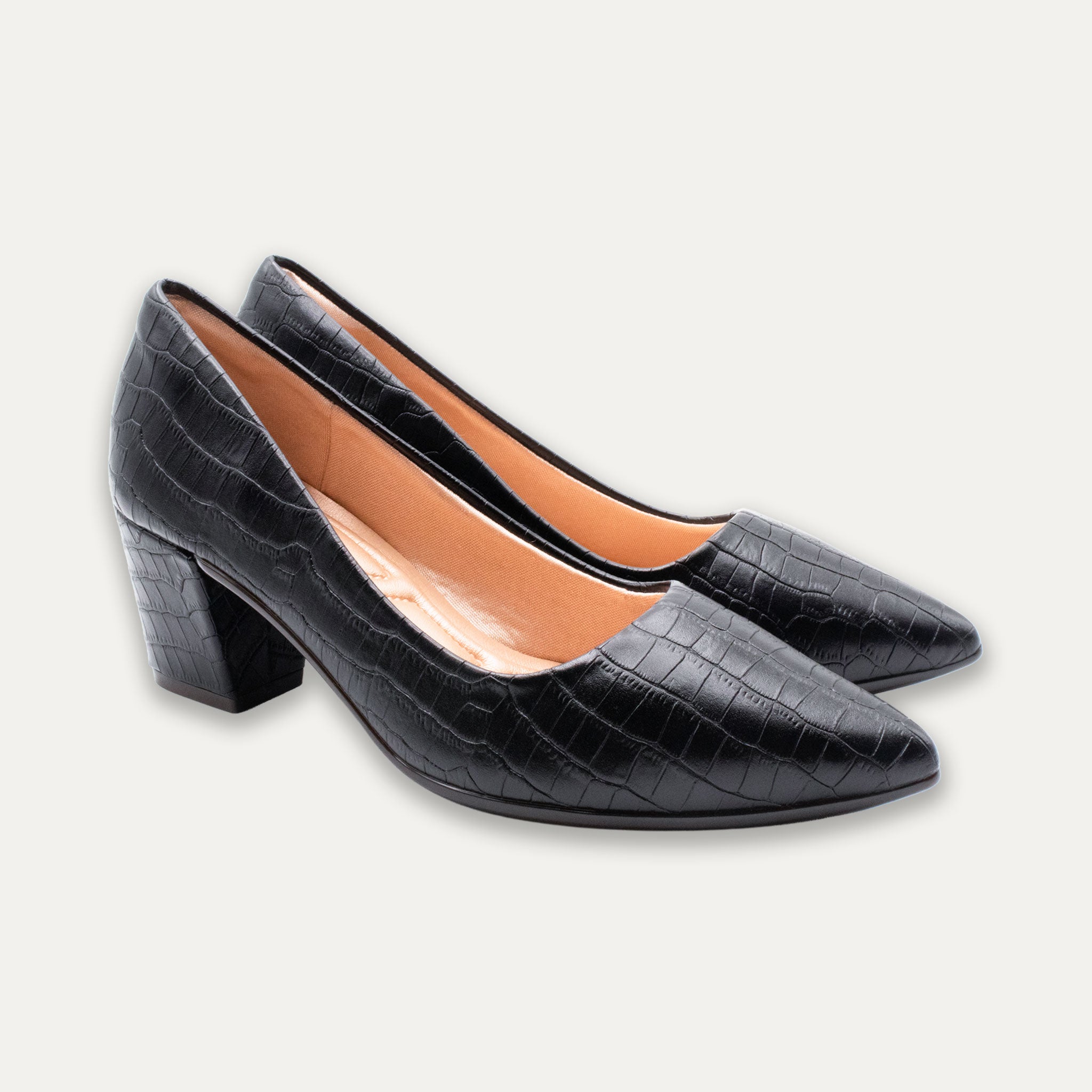 Vicenta Black Block Heels