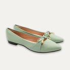 Josefina Pointed Toe Flats Matcha