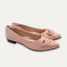Carmen Pointed Toe Flats Apricot