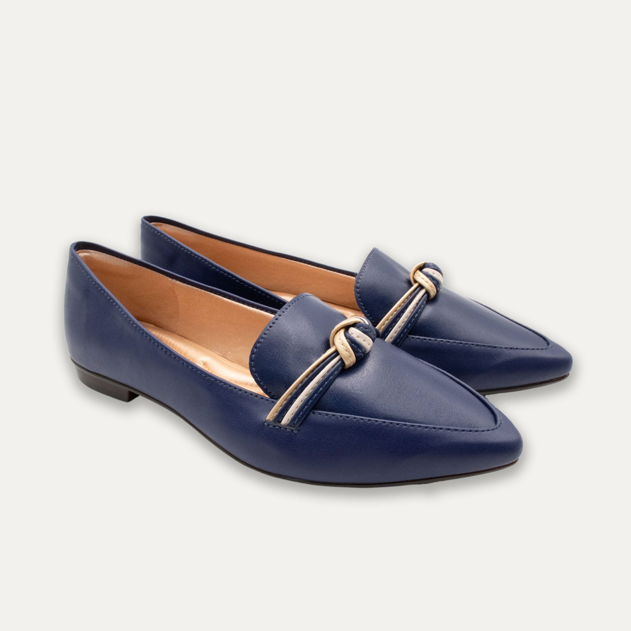 Leandra Indigo Knotted Loafers