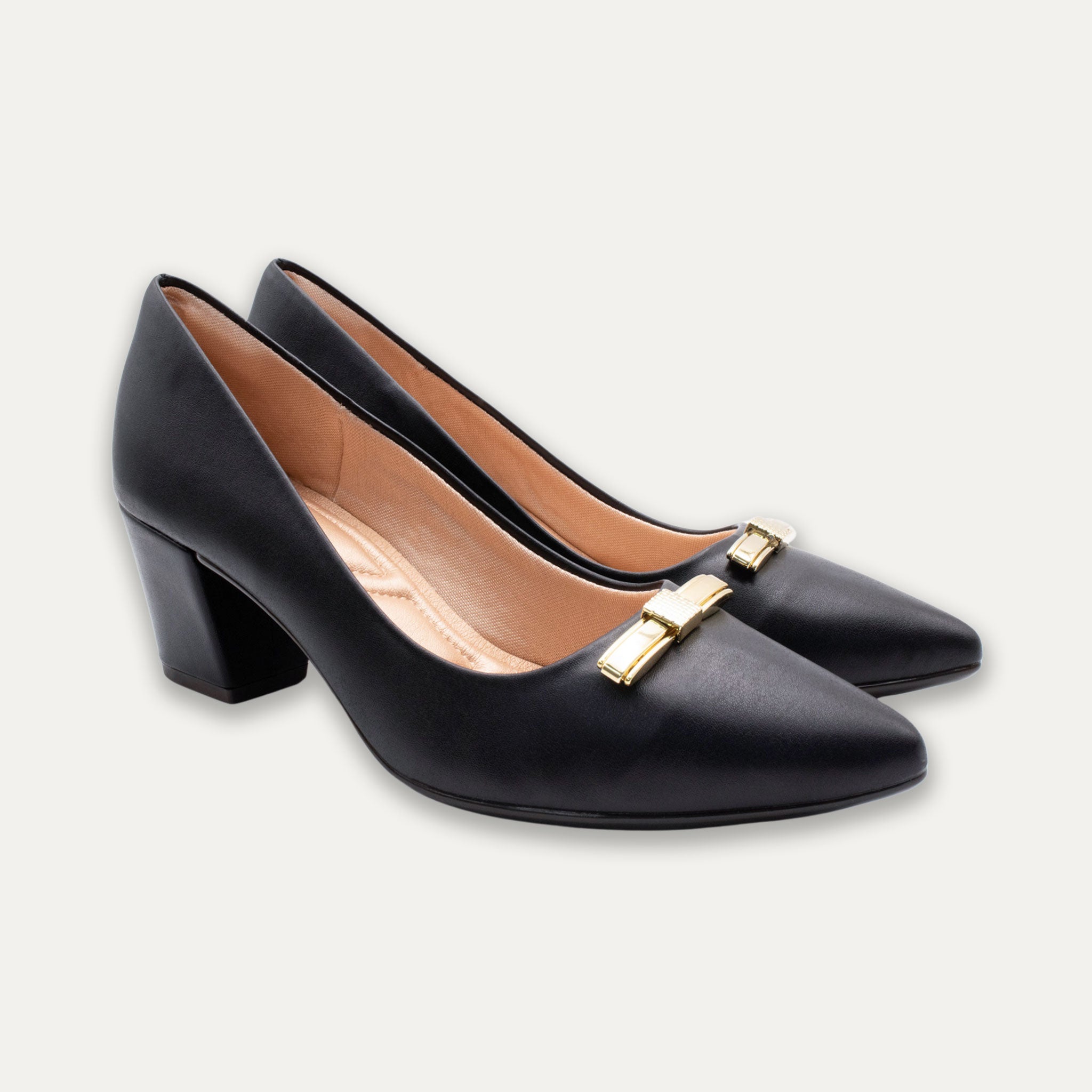 Valentina Black Block Heels