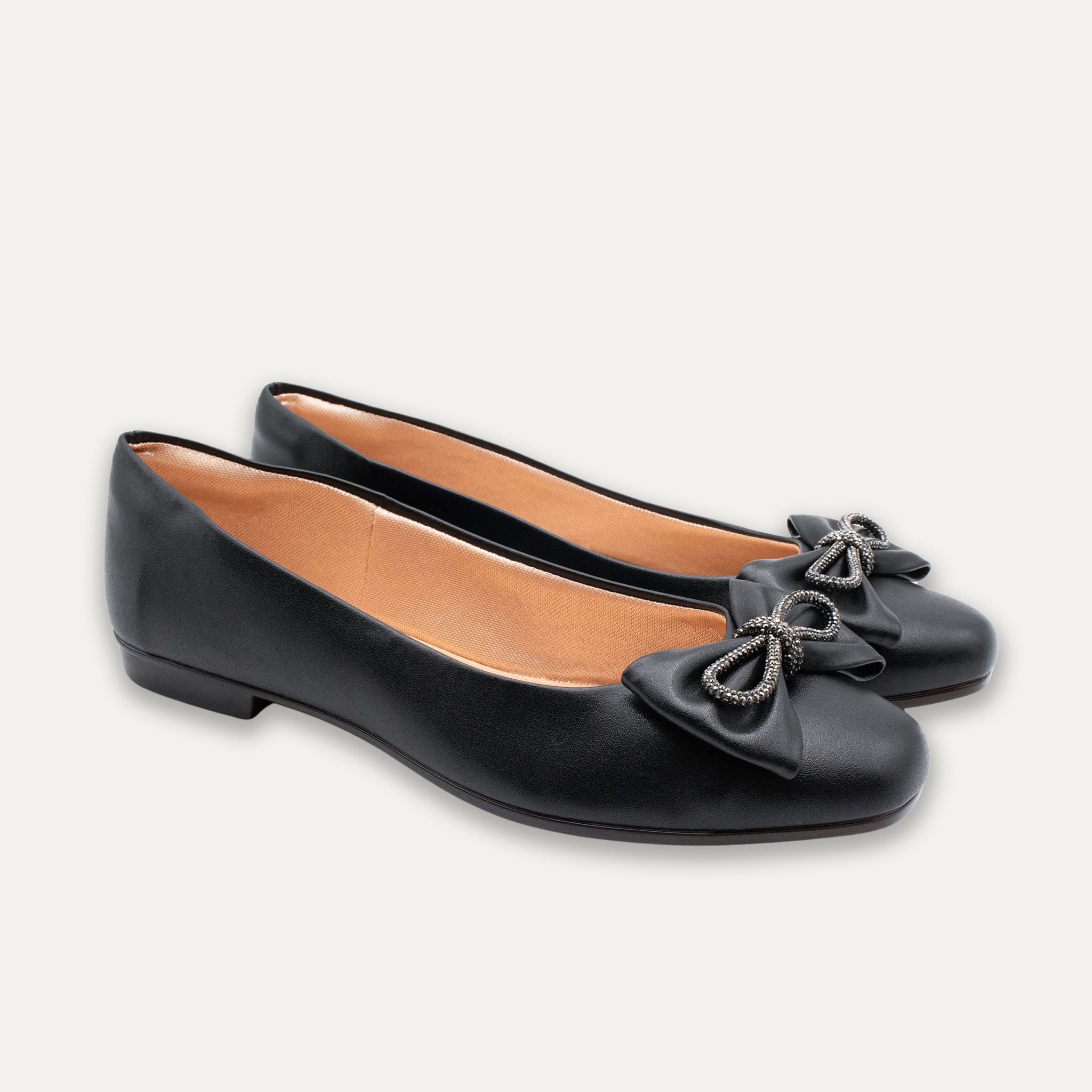 Julie Crystal Lazo Ballet Flats Black