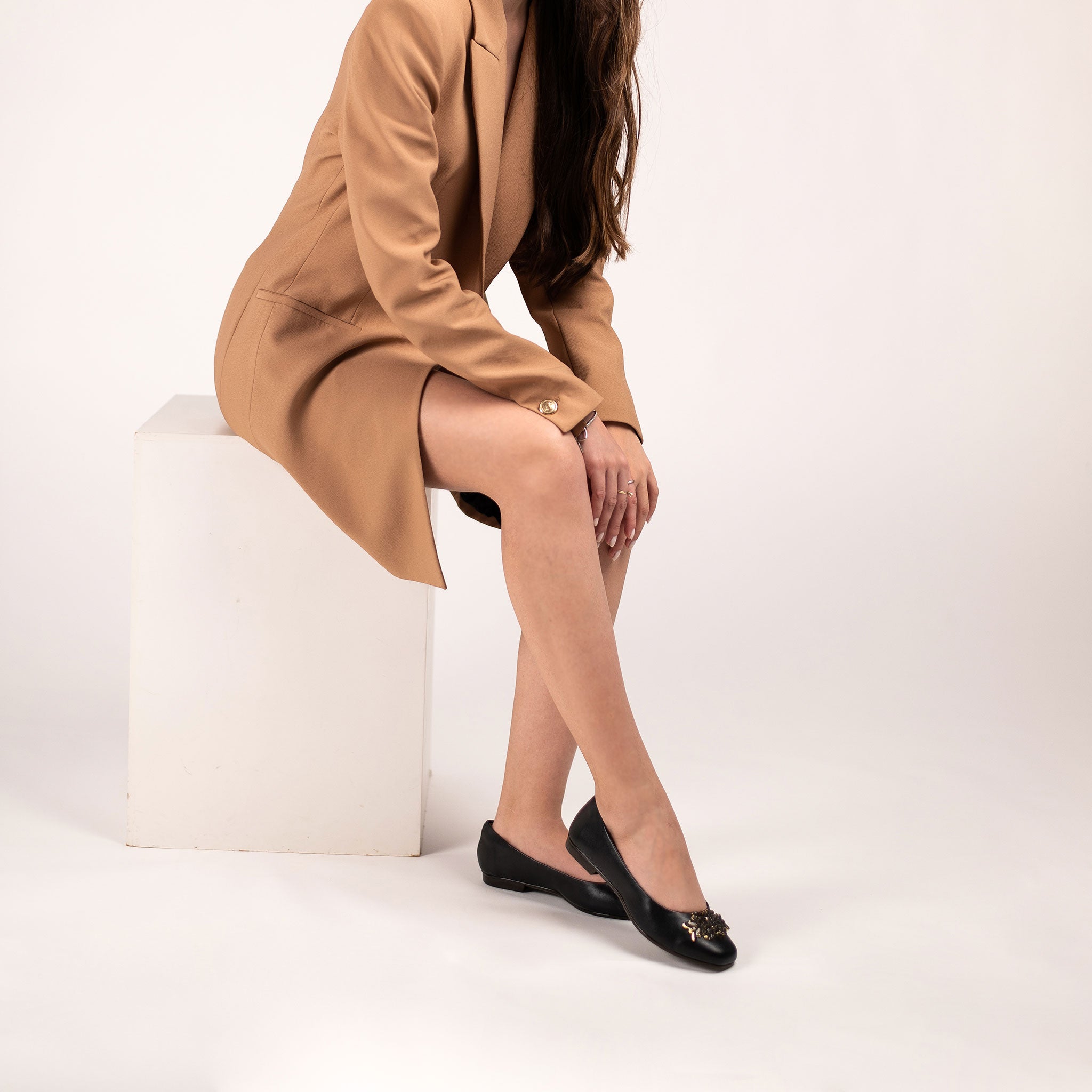 Reina Ballet Flats Black