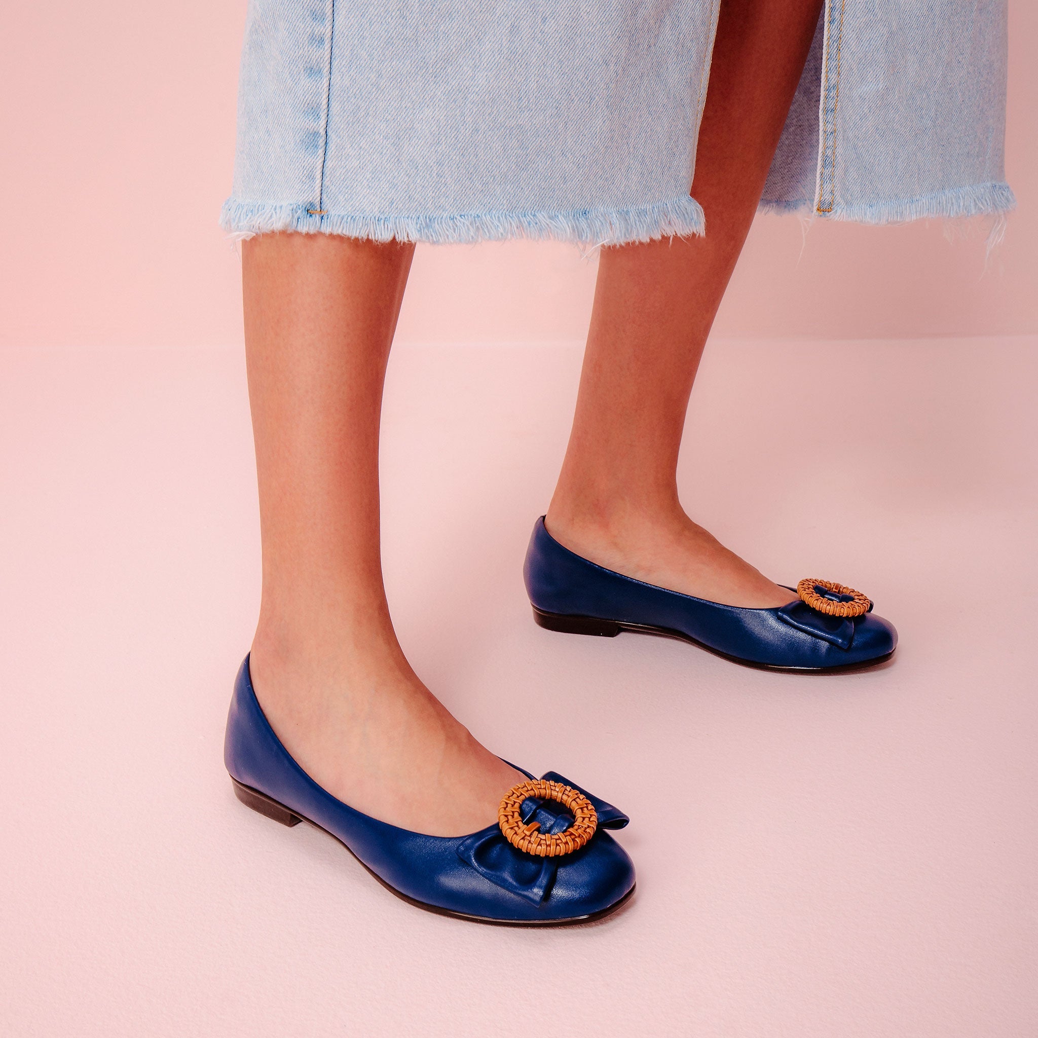 Ana Ballet Flats Indigo