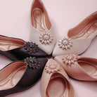 Estela Pointed Toe Flats Pele