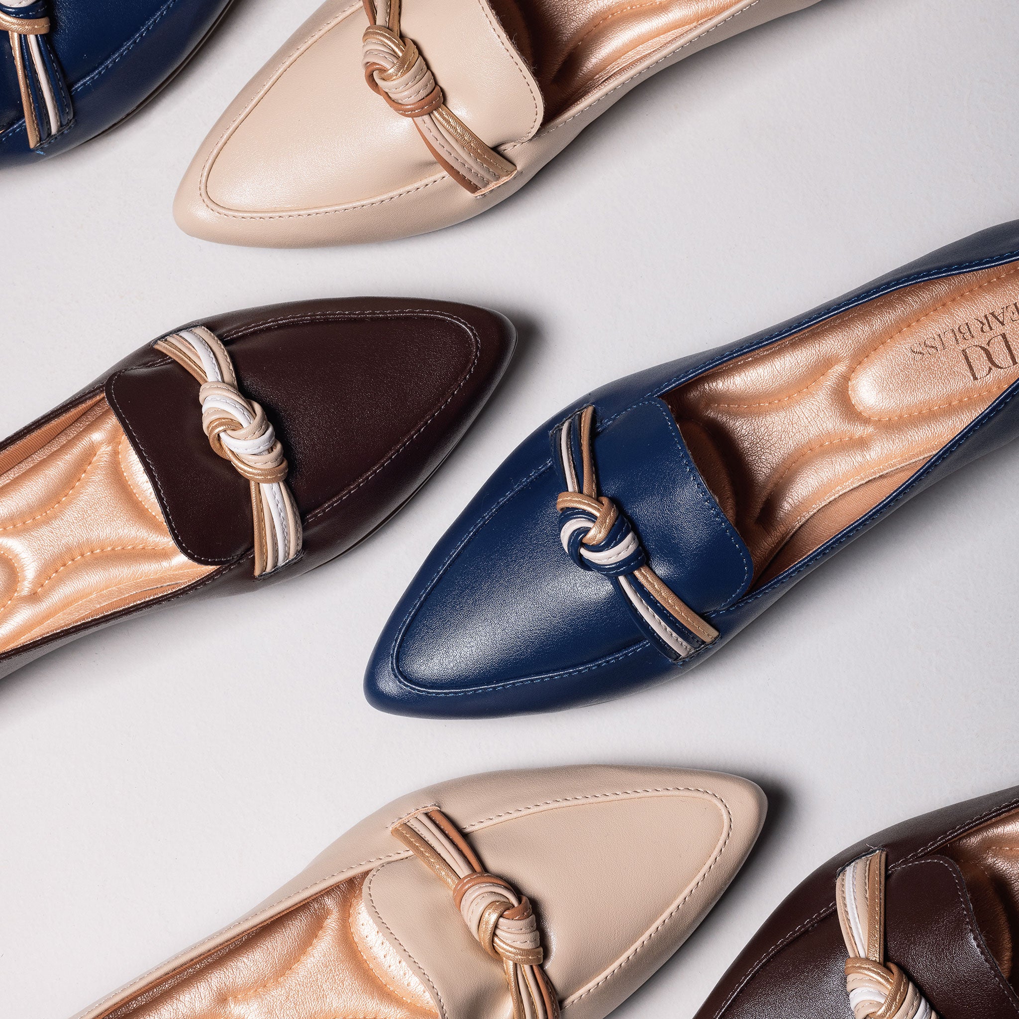 Leandra Indigo Knotted Loafers