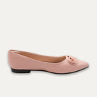 Carmen Pointed Toe Flats Apricot