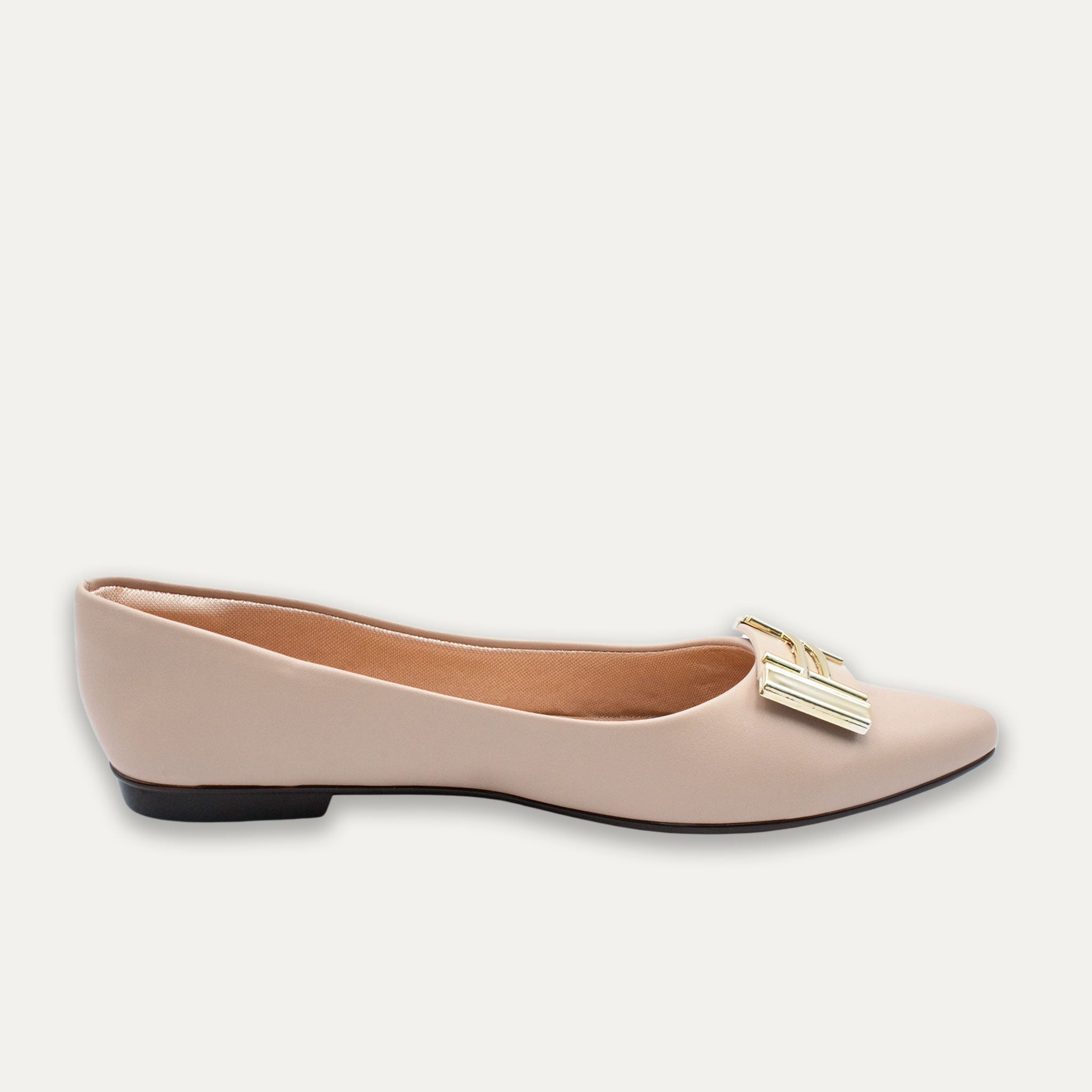 Analia Pointed Toe Flats Nude