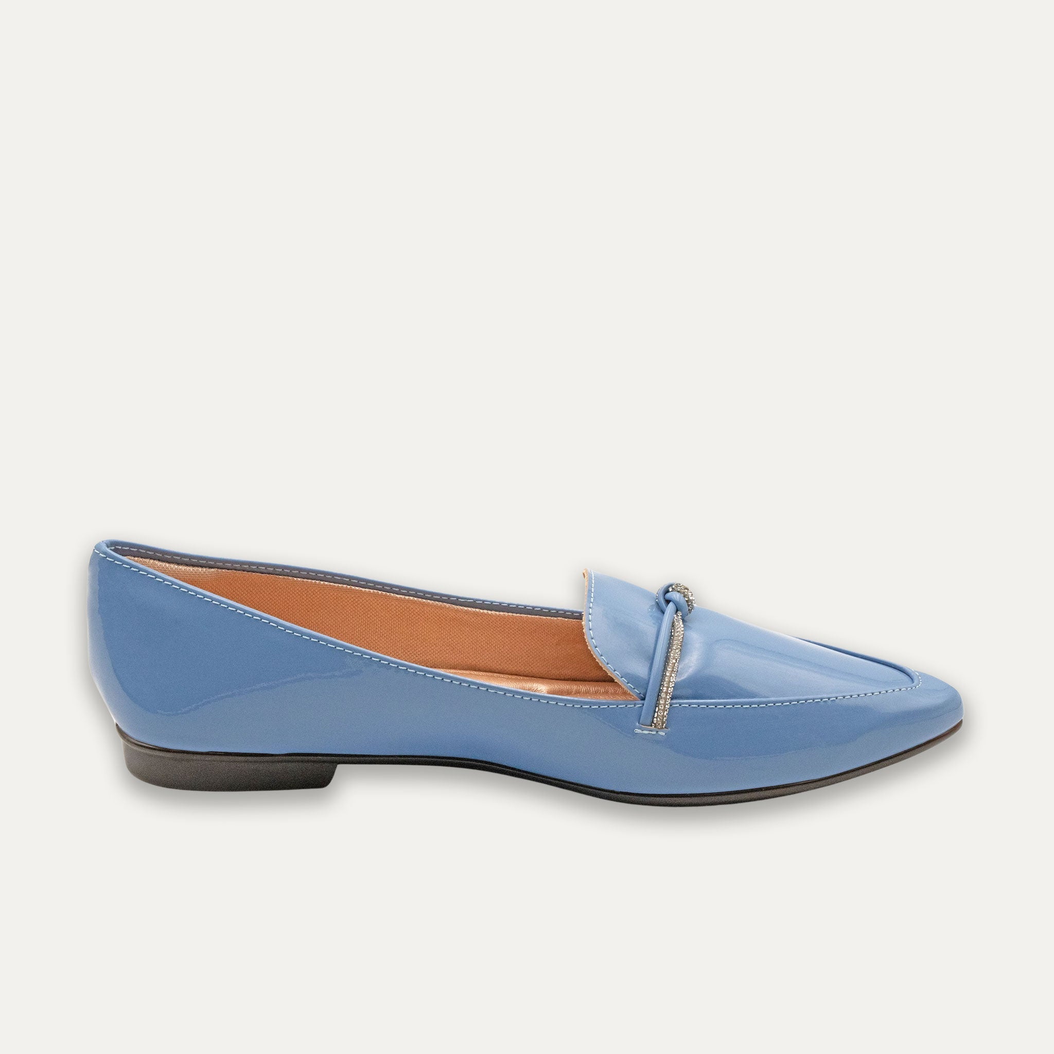 Viviana Pointed Toe Loafers Sky